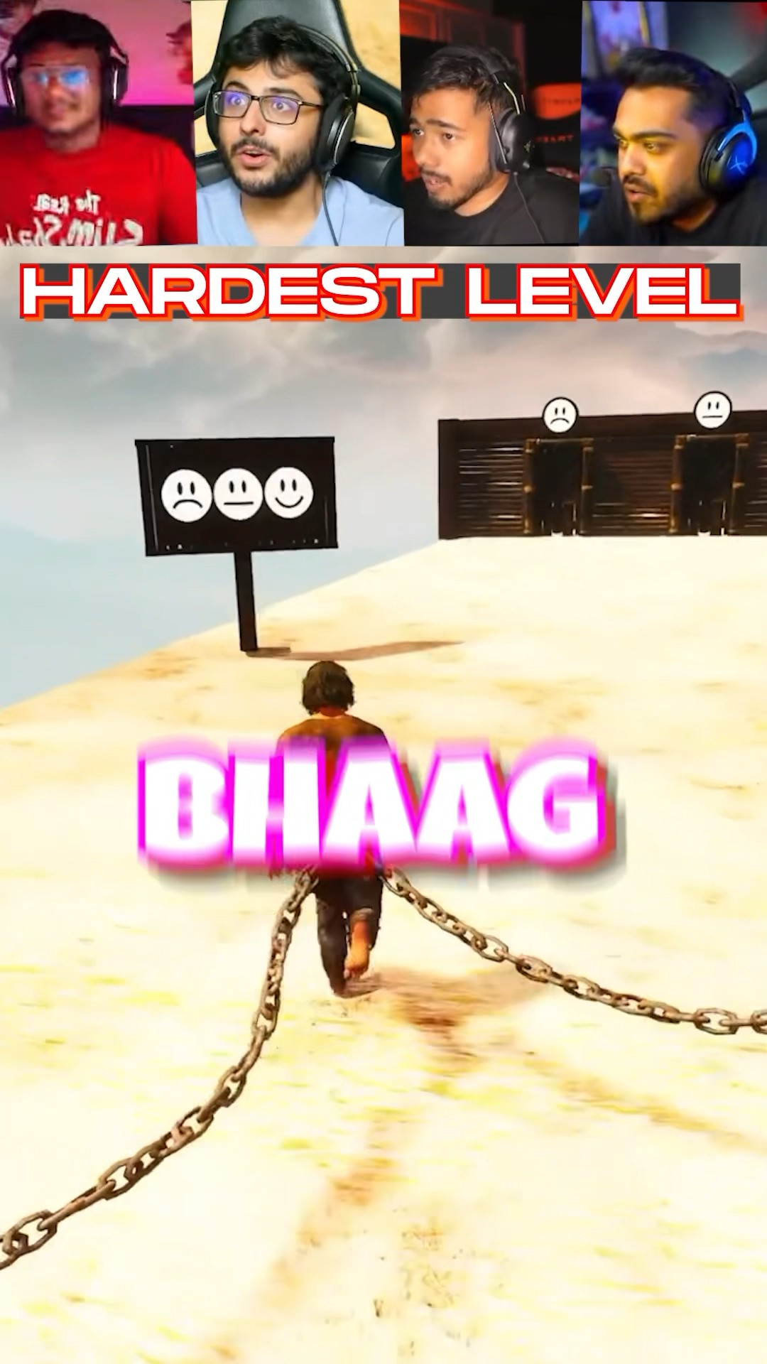 CROSSING HARDEST LEVEL IN CHAINED TOGETHER 😱 | #shorts #scoutop – YouTube