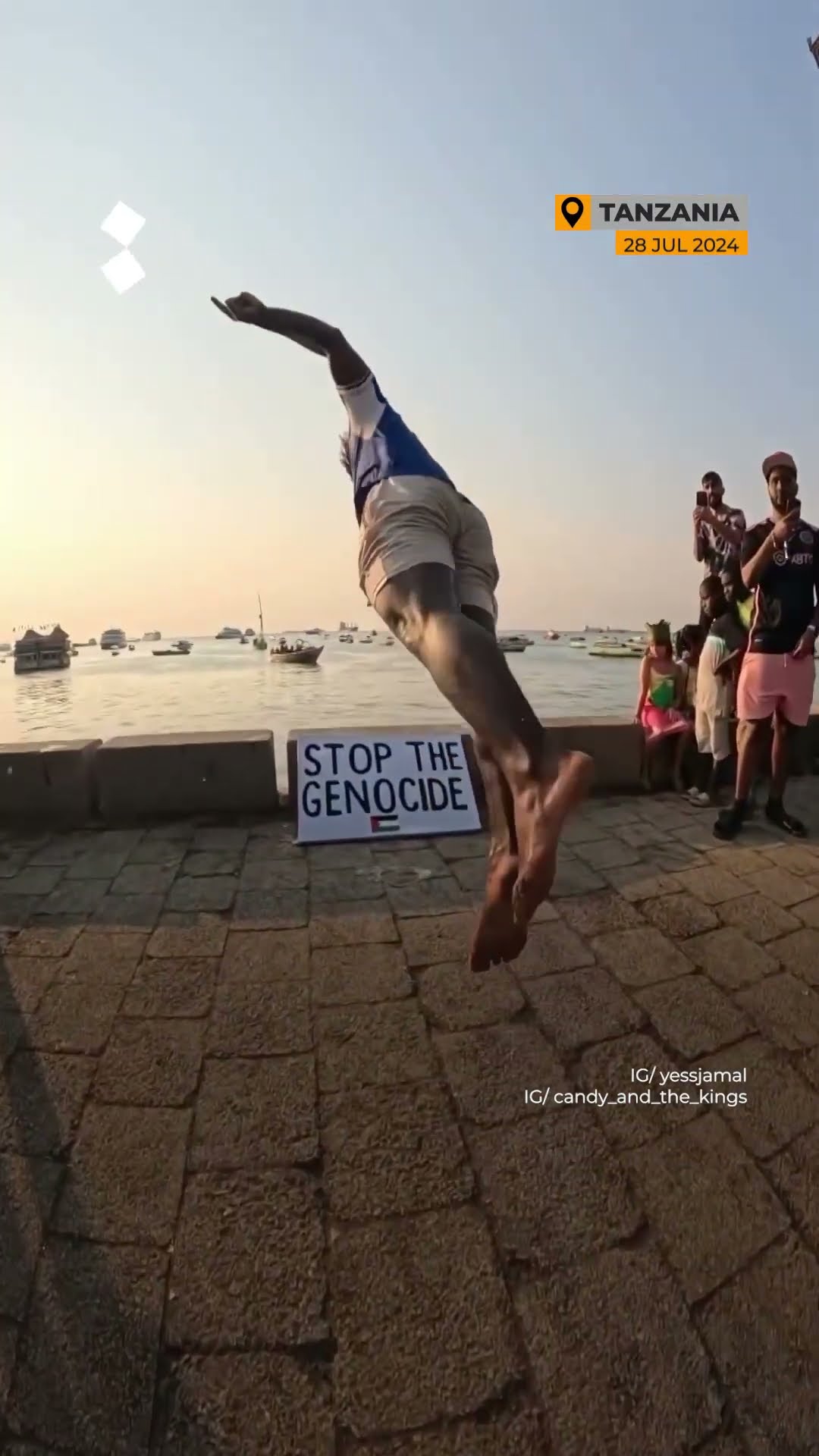 Tanzanian youth show solidarity with Palestinians | AJ #shorts – YouTube