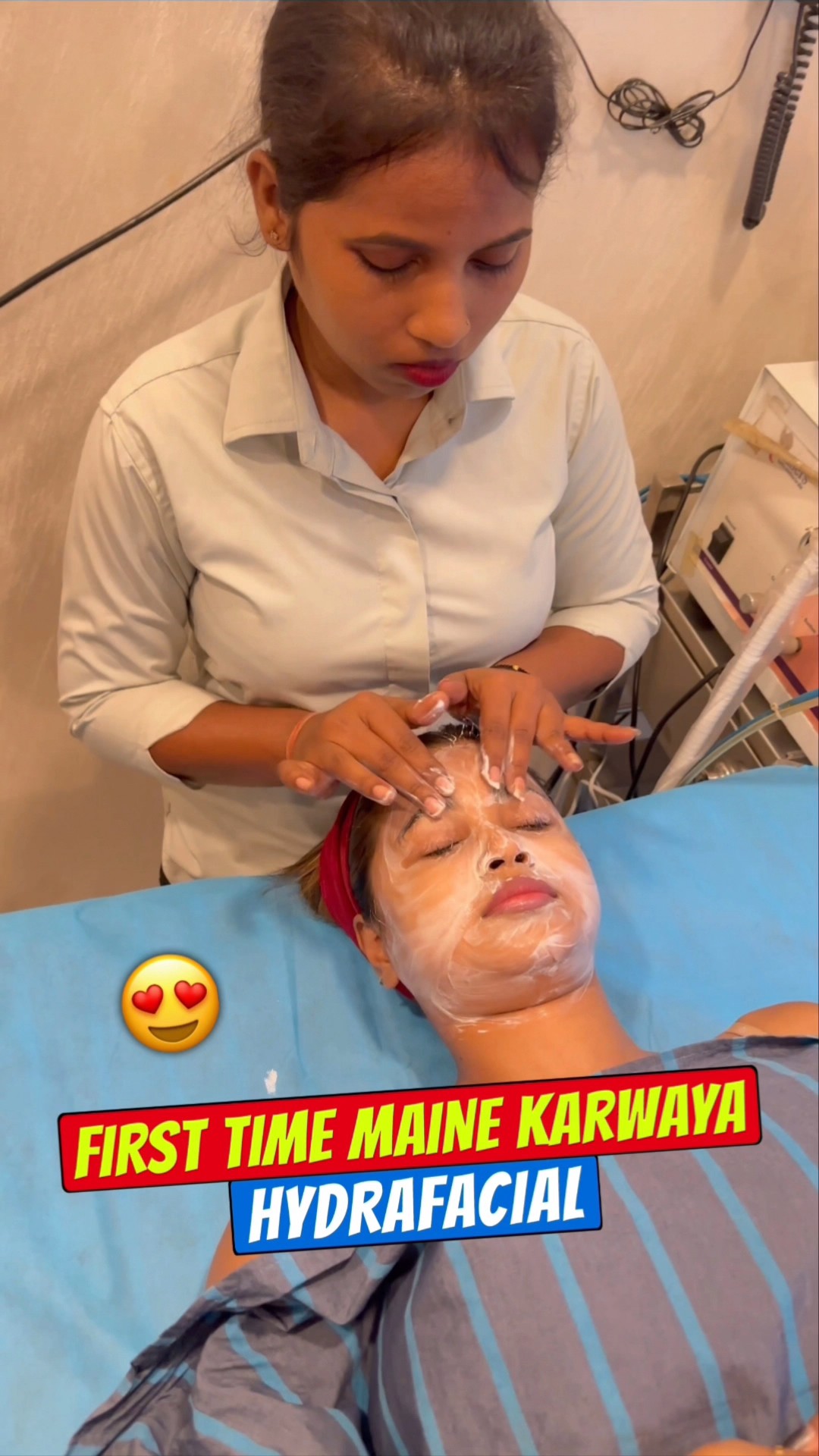 First Time Maine Karwaya HydraFacial 🥰 #shorts #minivlogs #sonadey #hydrafacial – YouTube
