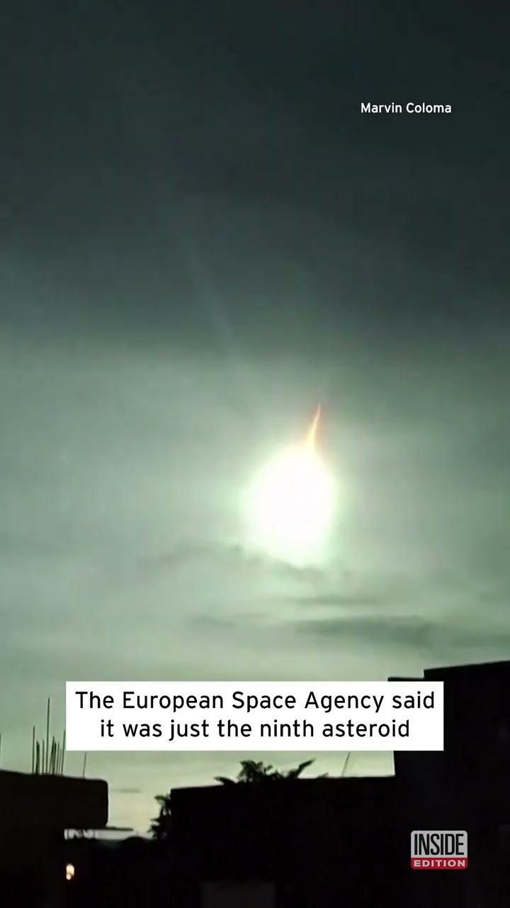Asteroid Flames Out as It Enters Earth's Atmosphere #shorts – YouTube