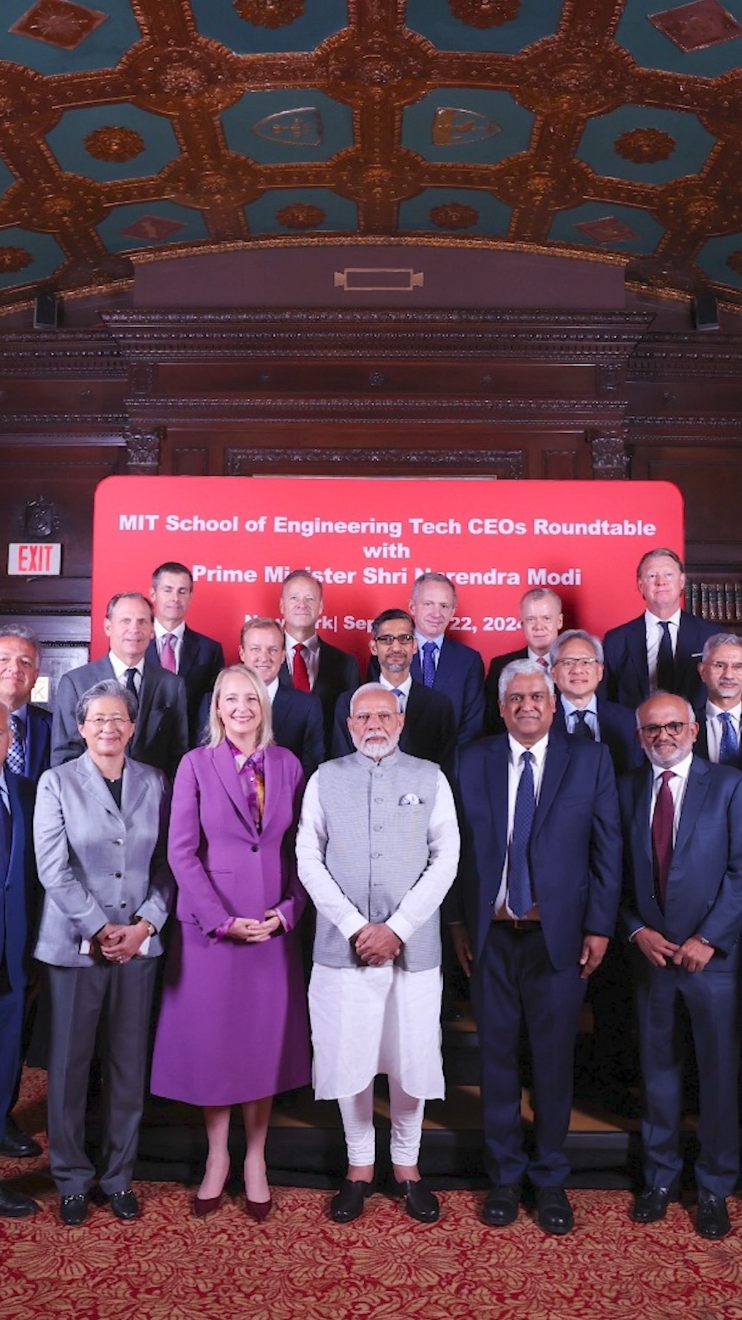 PM Modi meets Tech CEO's in New York | #shorts – YouTube