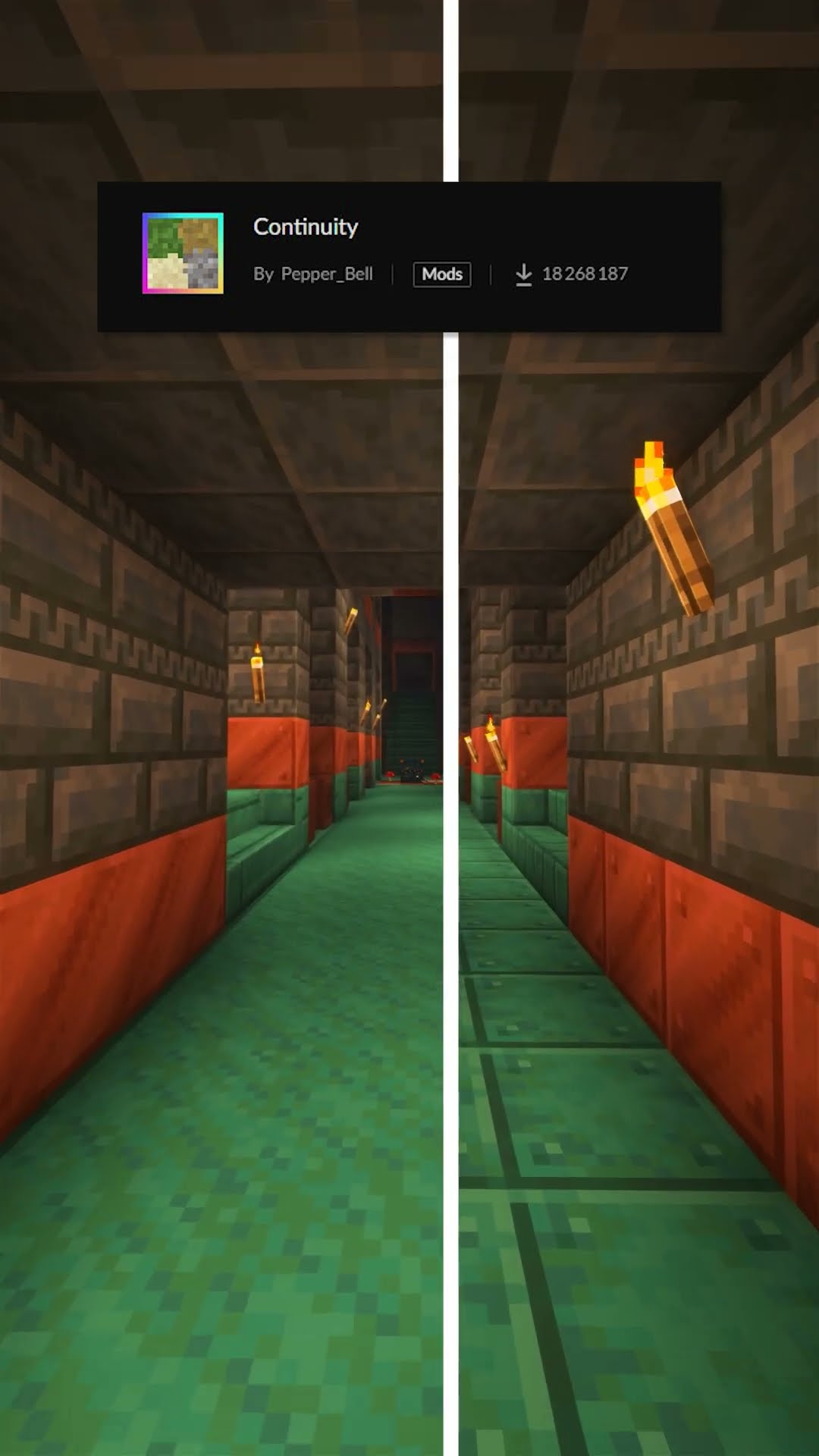 BEST Texture Pack/Mod: Continuity Minecraft #shorts – YouTube