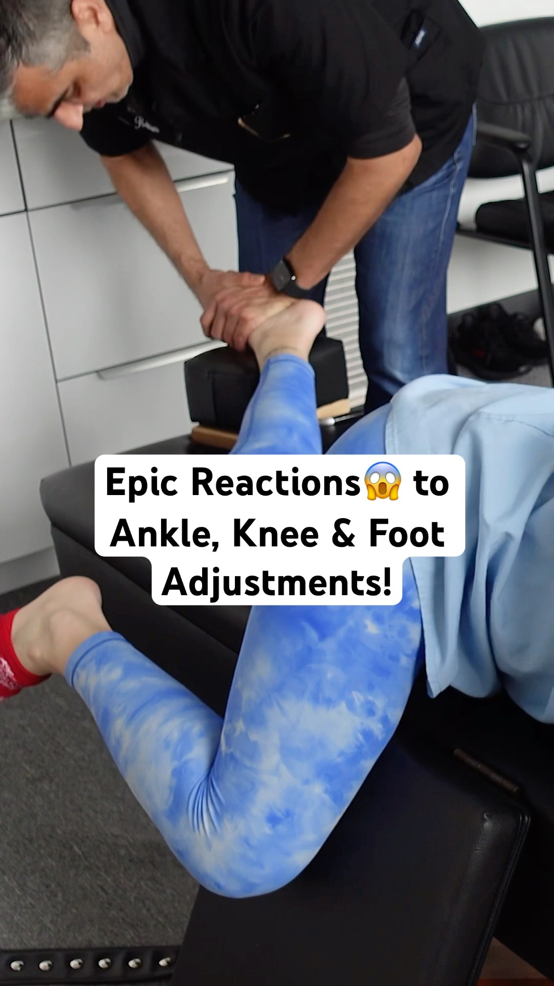 Epic Reactions to Ankle, Knee & Foot Asjustments #chiropractic #shorts – YouTube