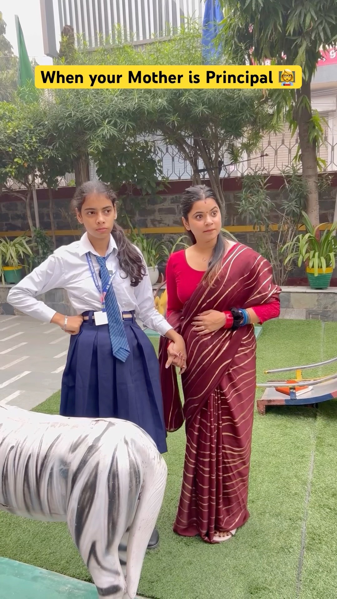 When your mother is Principal in your School 👩‍🏫 #shorts #ytshorts #sejalgabashorts #teacherlife – YouTube
