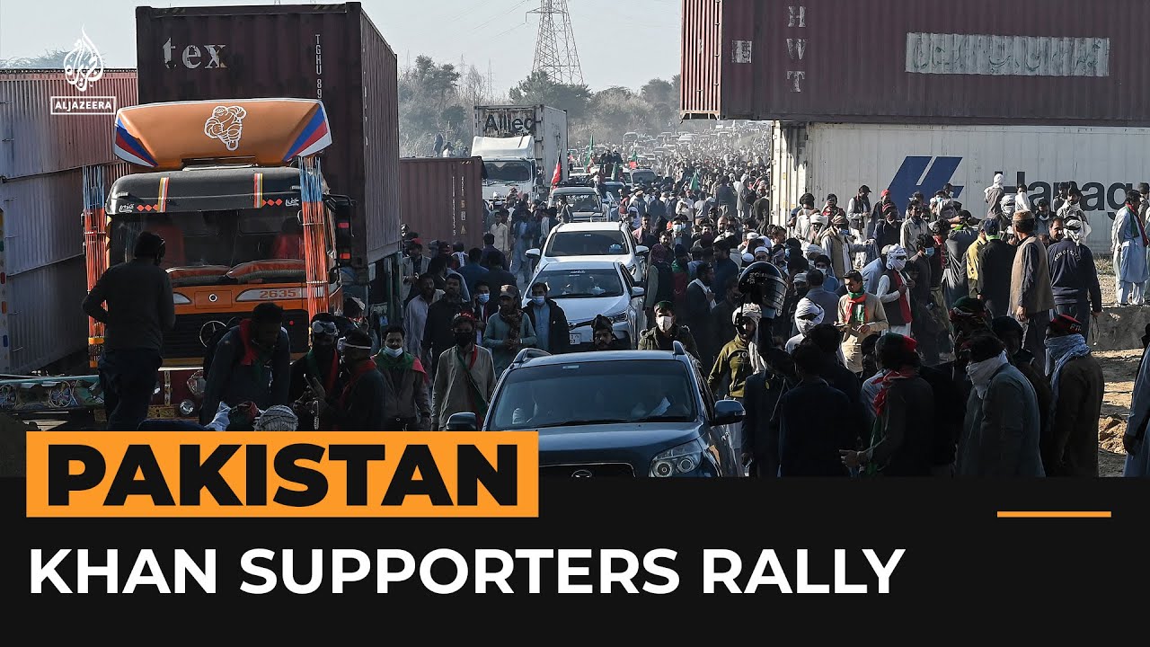 Pakistan’s capital in lockdown as Imran Khan supporters protest | AJ #Shorts – YouTube