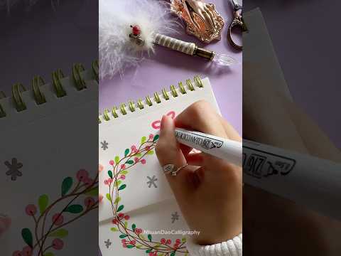 Easy and Unique Front Page Design: English 🎀 #shorts #nhuandaocalligraphy #frontpage – YouTube