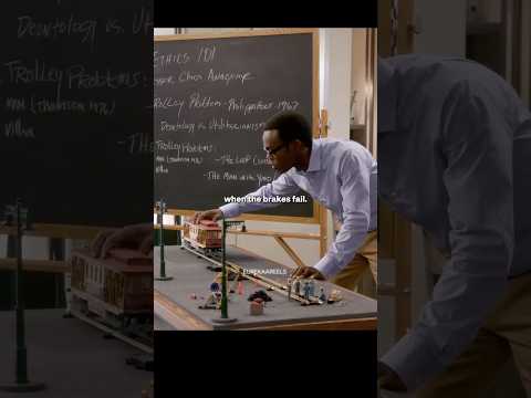 Trolley Problem Dilemma 🧐😬 #series #shorts #thegoodplace – YouTube