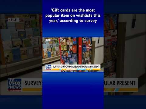 Gift cards are most popular Christmas presents, survey shows #shorts – YouTube