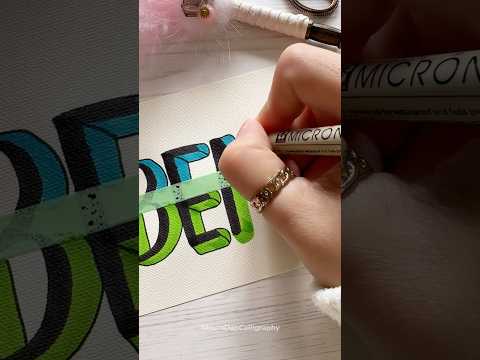 Name Lettering Idea 🥰 #shorts #nhuandaocalligraphy #lettering – YouTube
