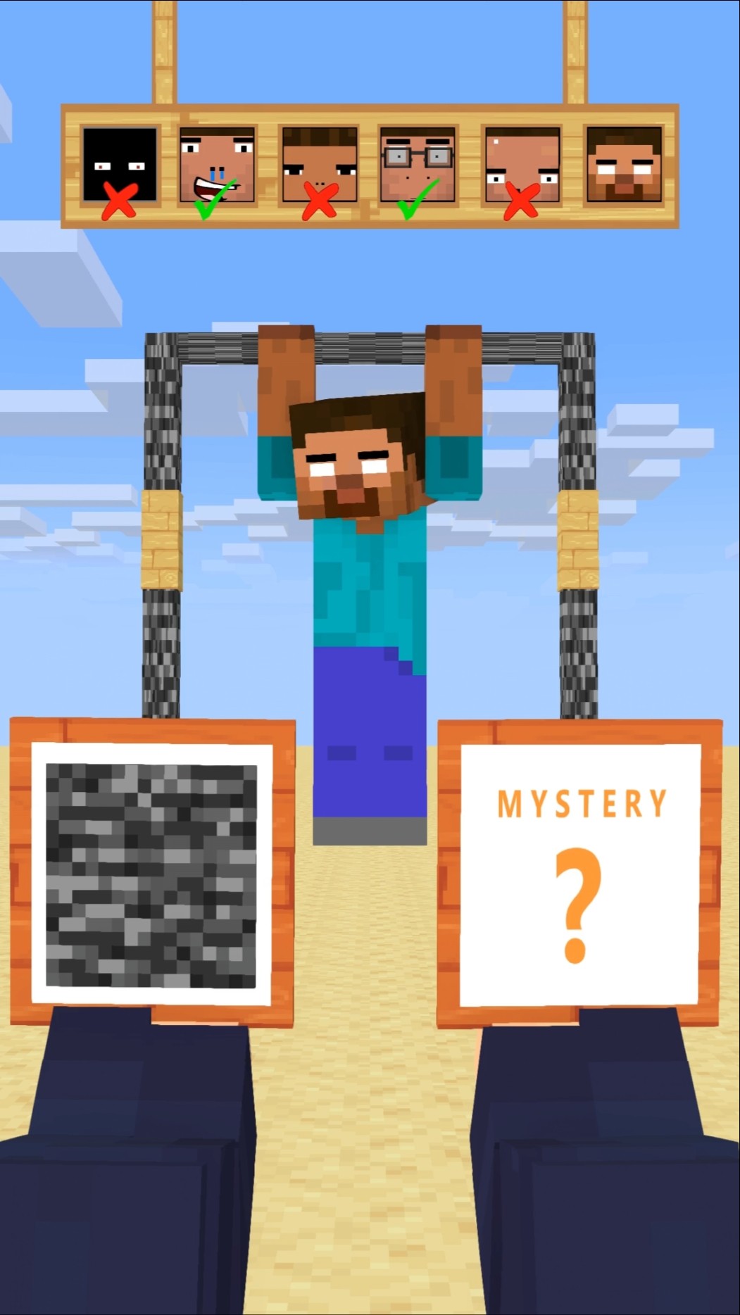 HELP Herobrine To Choose And Pull Up #friendship #shorts #trending #anime – YouTube
