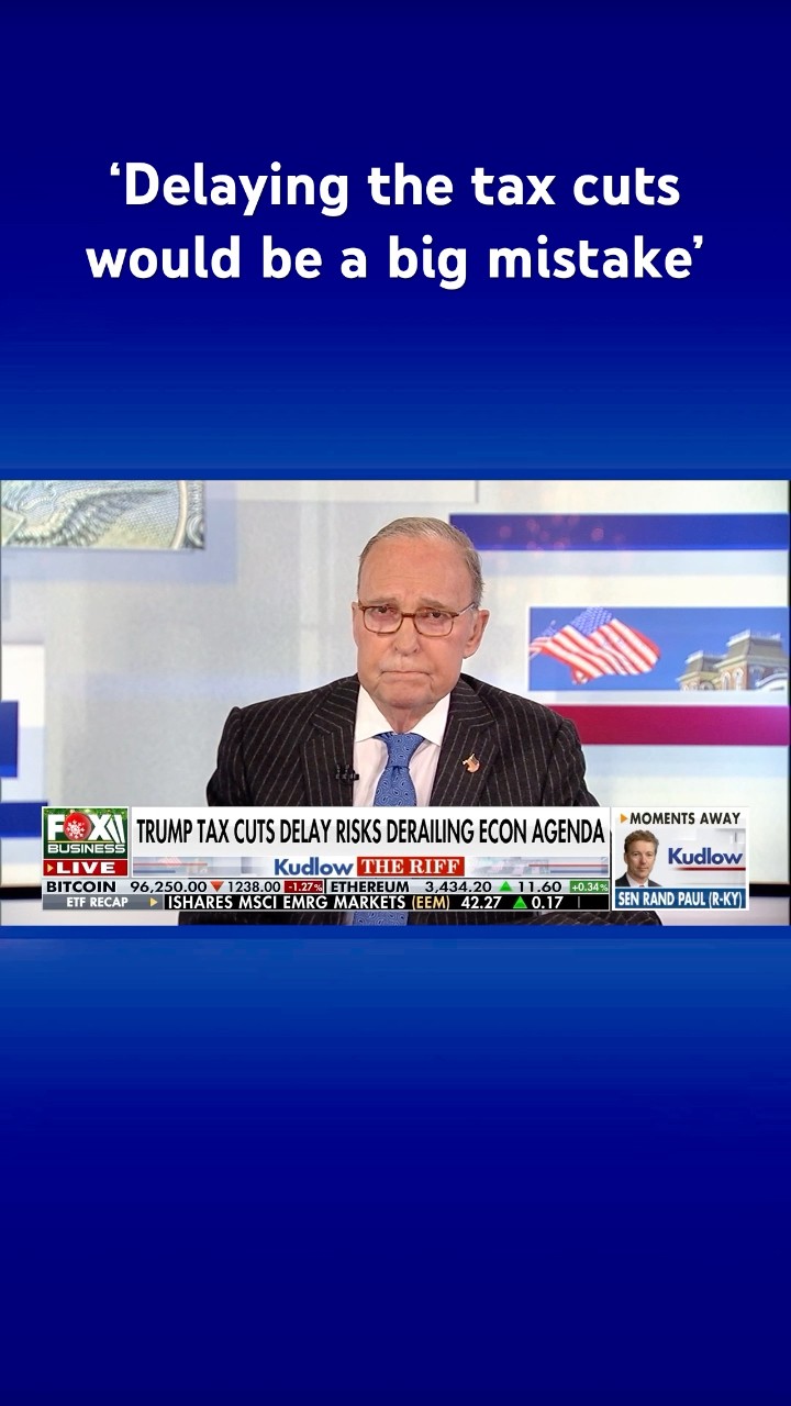 Kudlow issues warning over delaying tax cuts #shorts – YouTube