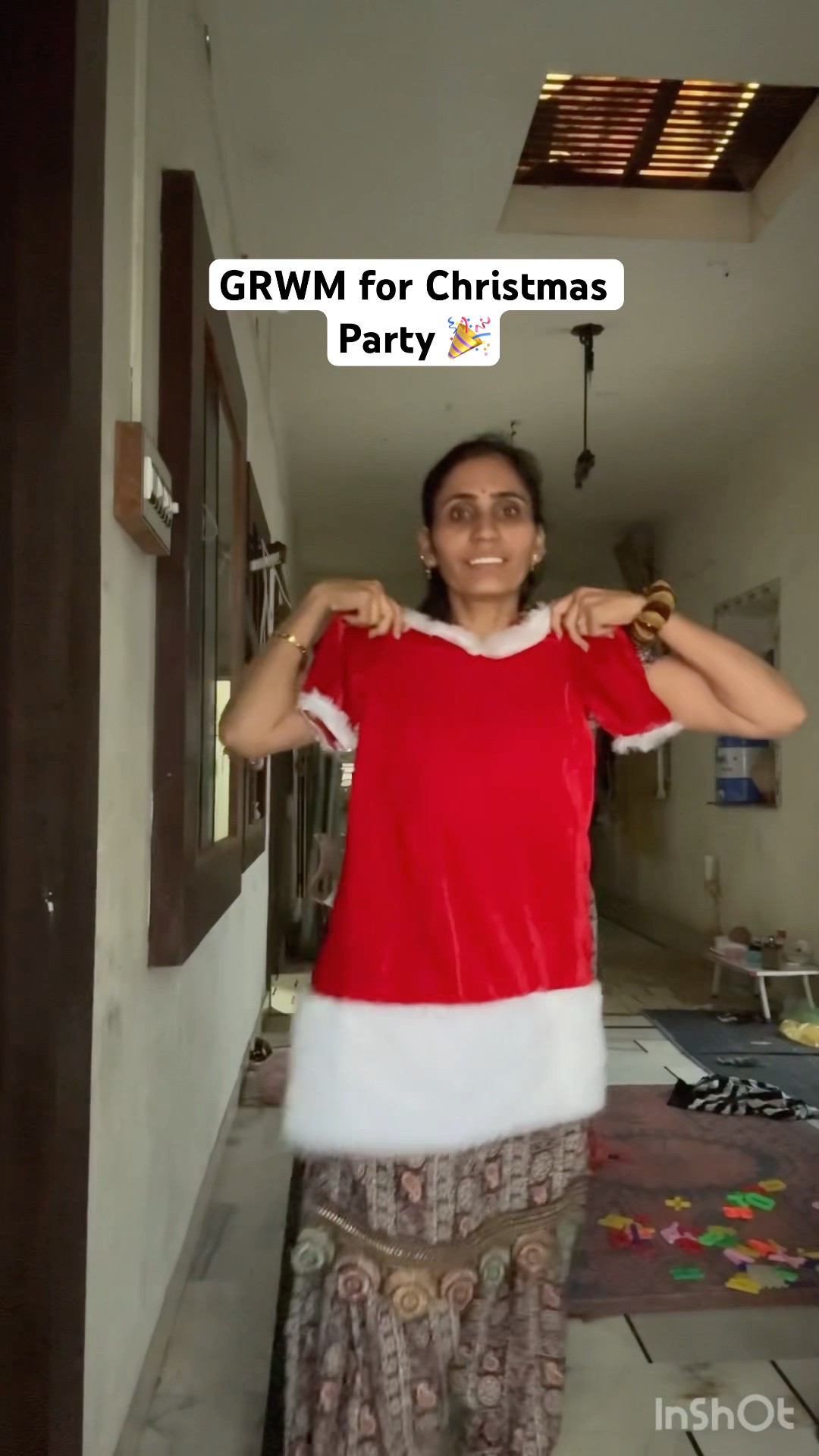 GRWM for Christmas Party / Ghamu Saran / Youtube grwm for christmas celebration #shorts #christmas – YouTube