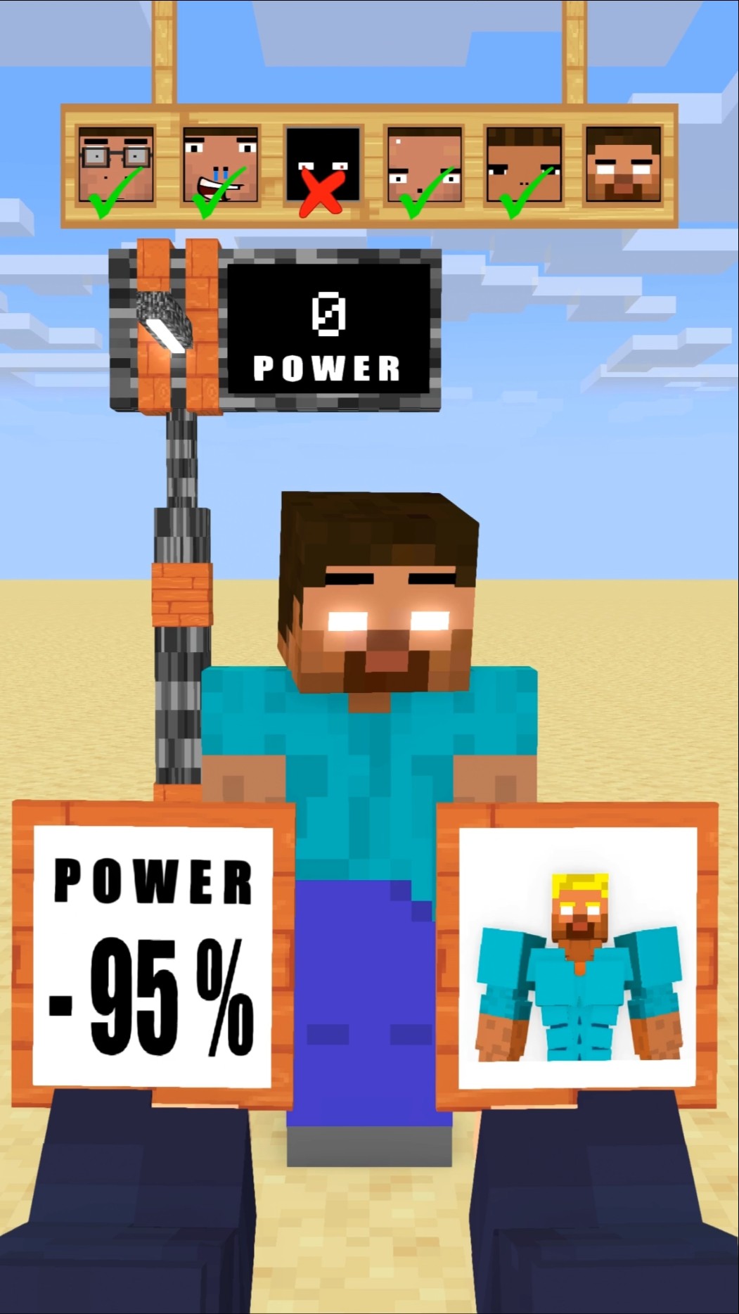 HELP Herobrine To Choose And See How Powerful He Is #friendship #shorts #trending #anime – YouTube