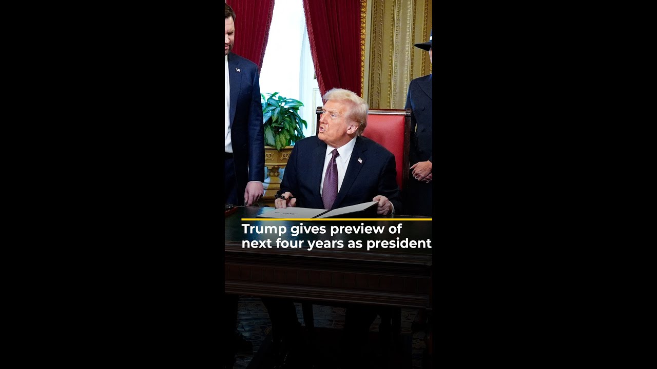 Trump gives preview of next four years as president | AJ #shorts – YouTube