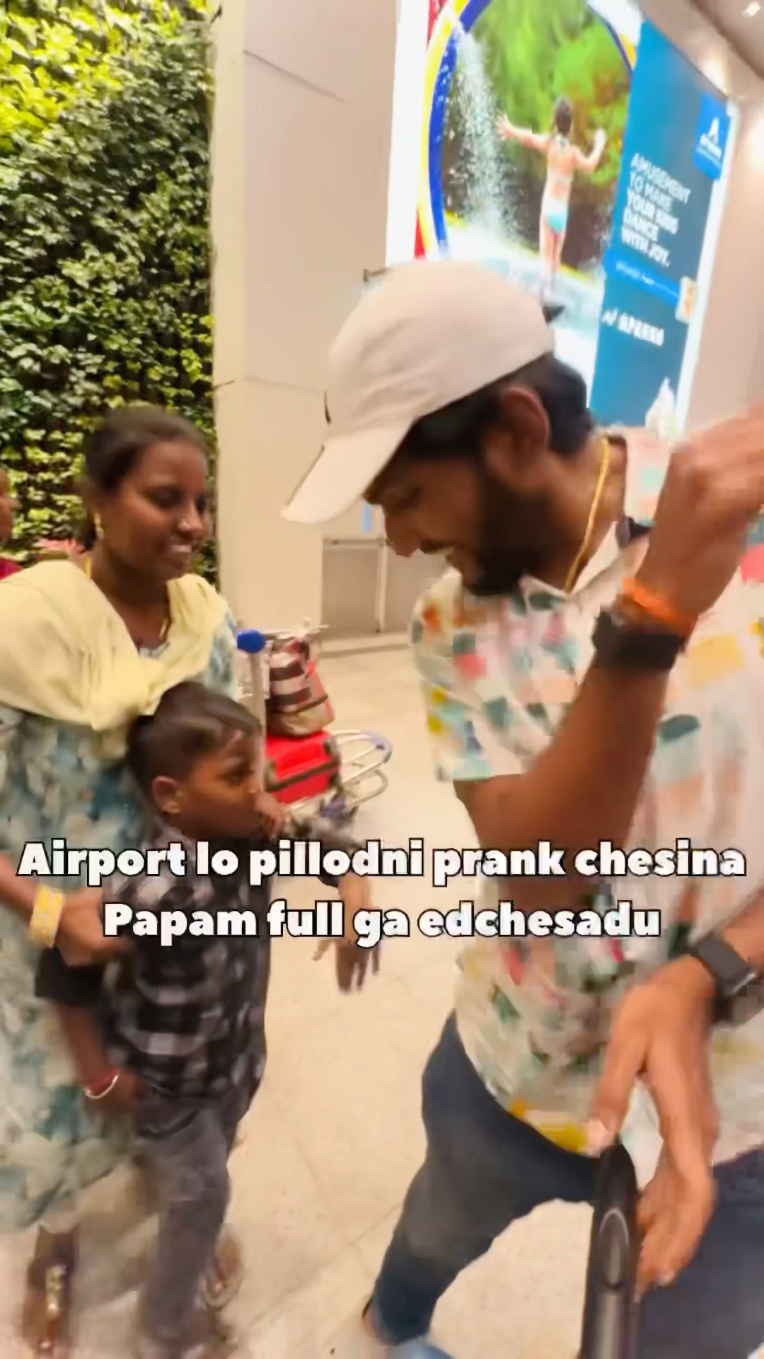 Naa prank ki Pillodu edchesadu #airport #prank #funny #trending #shorts – YouTube