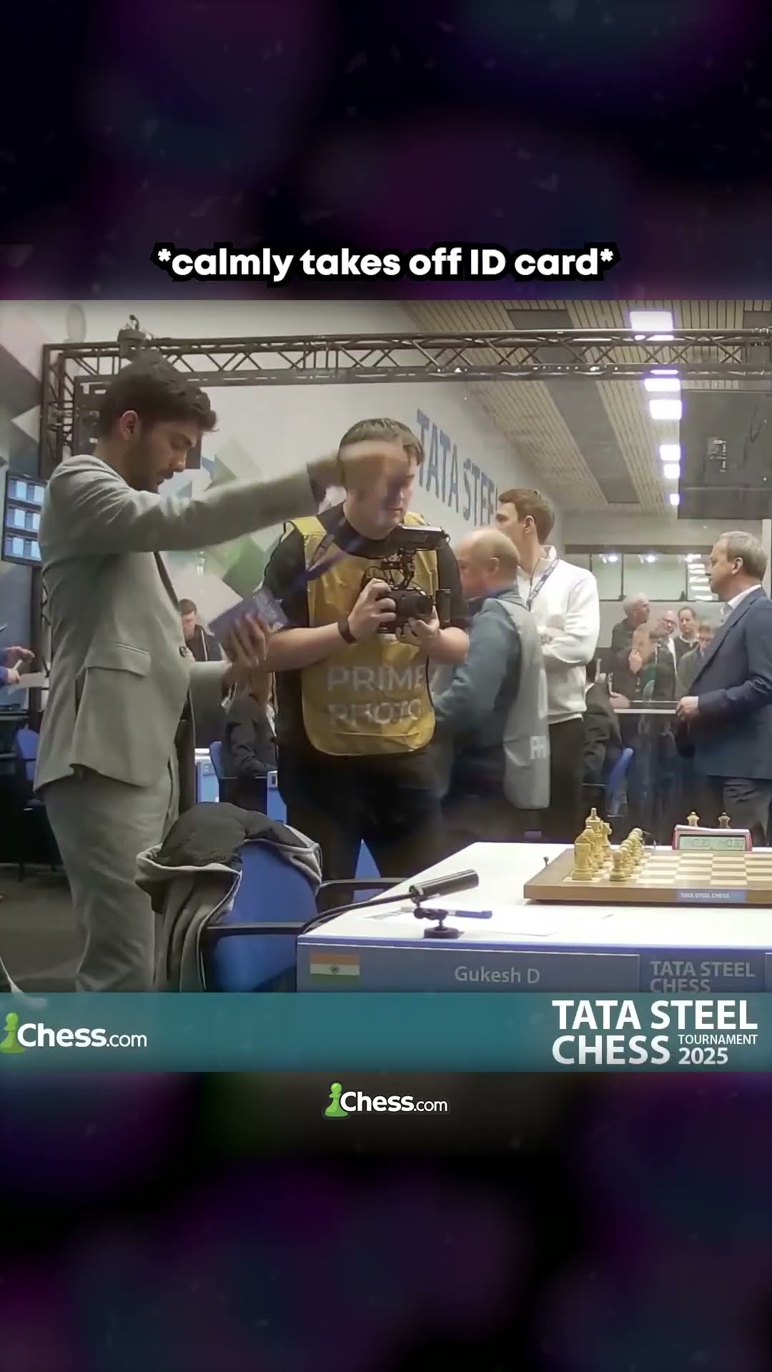 Pre-game Routine Of World Chess Champion ft. Gukesh! #chess #shorts – YouTube