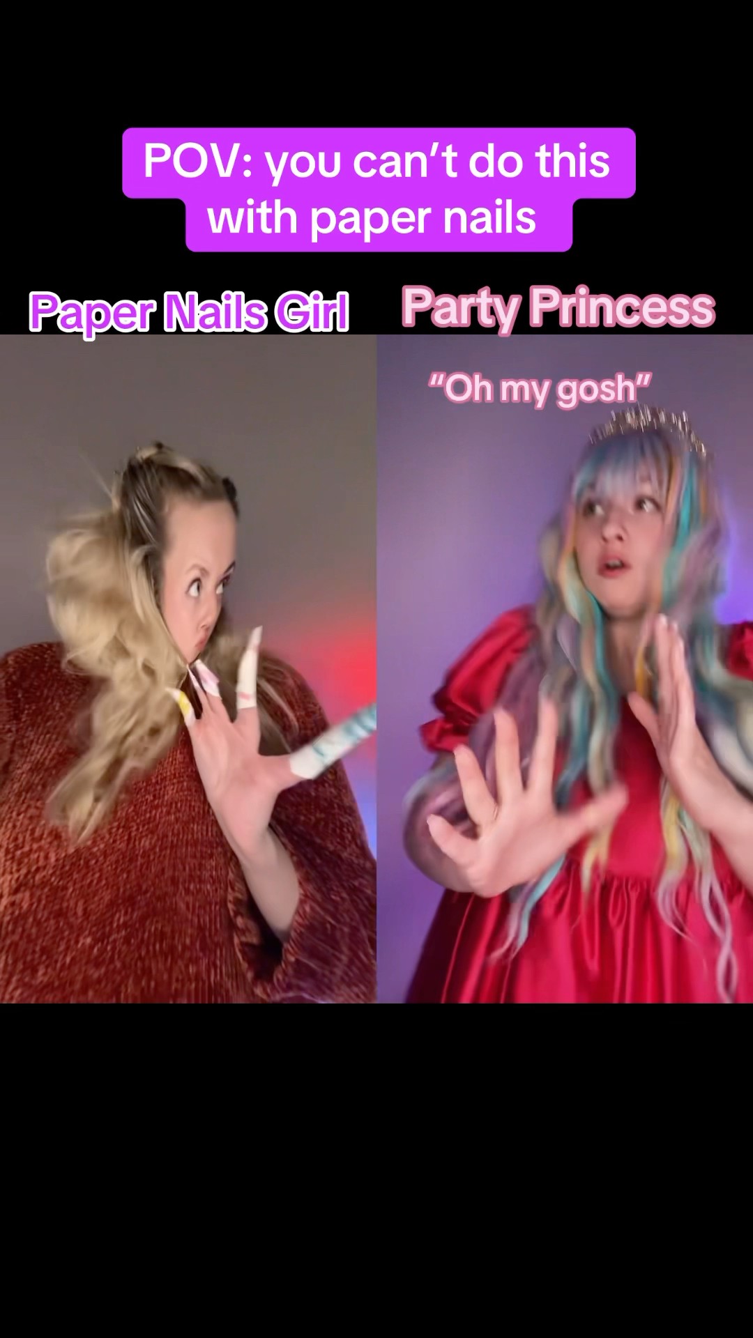 POV: You can’t do this with paper nails #papernails #shorts #challenge – YouTube