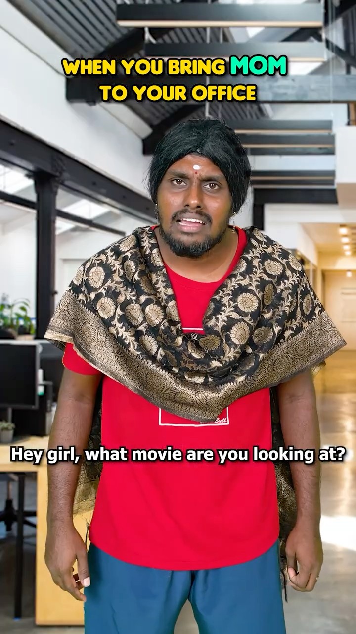 When you bring mom to your office 😂😂 #vikkals #shorts – YouTube