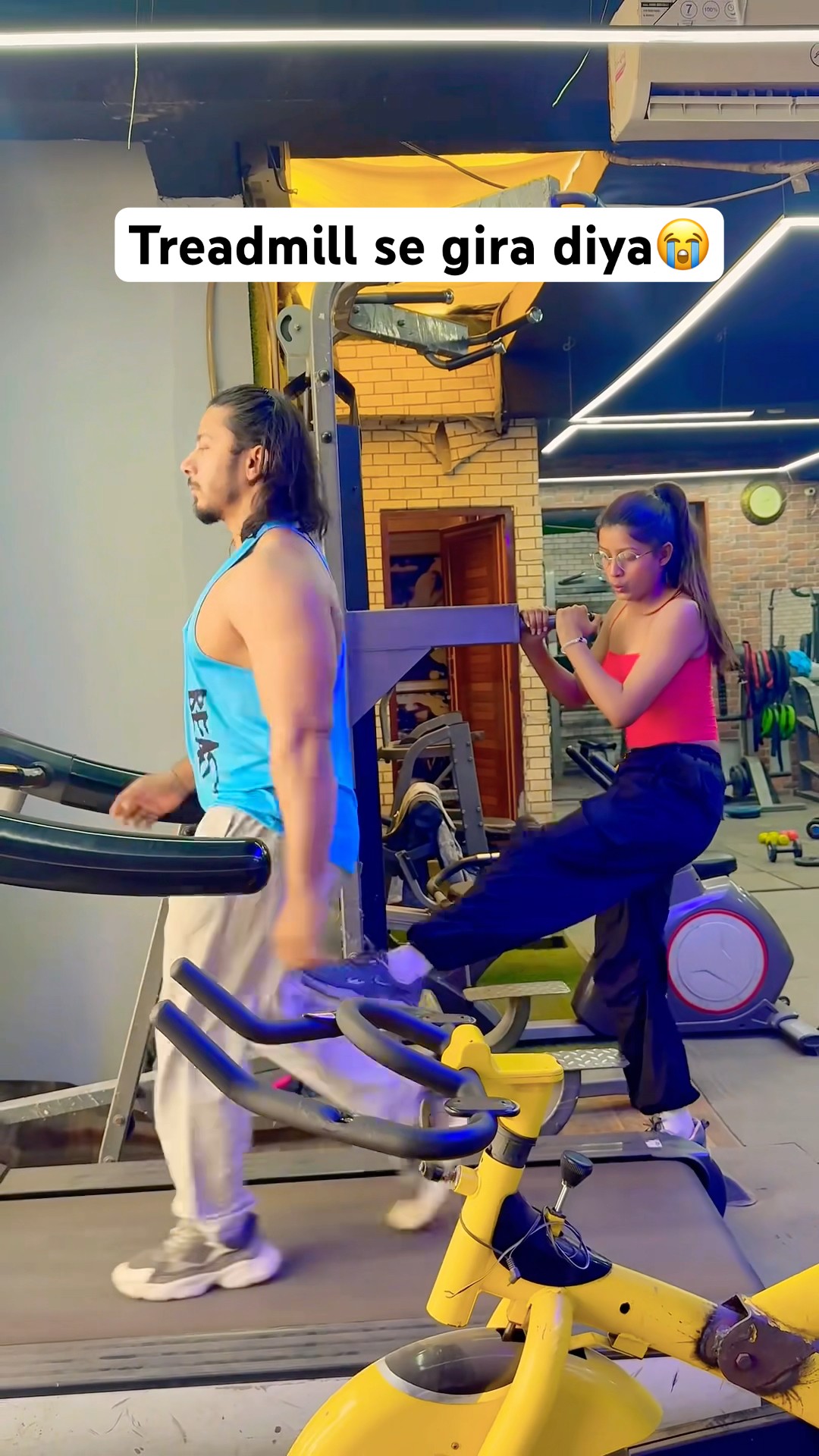 Treadmill se gira diya🥹 #youtubeshorts #shorts #wasilrazafitness #viralshort – YouTube