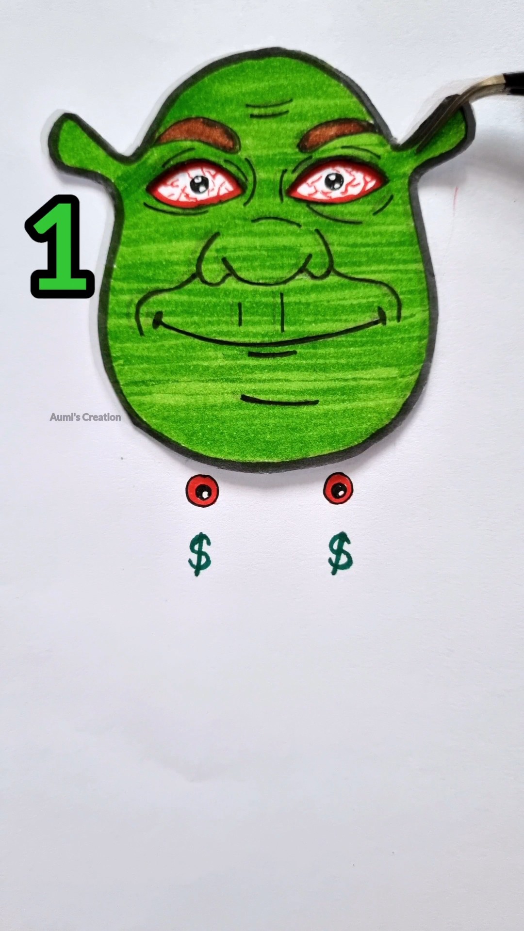 Which one is correct eyes of Shrek? #shrek #eyes #shorts #satisfying #youtubeshorts #craft #trending – YouTube