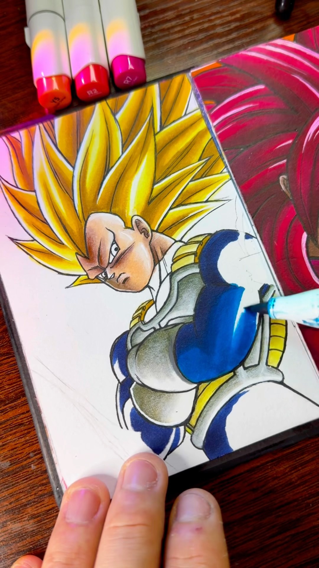 [ASMR] Drawing Vegeta Super Saiyan 3 – Dragon Ball Daima | WyRich (#shorts) – YouTube