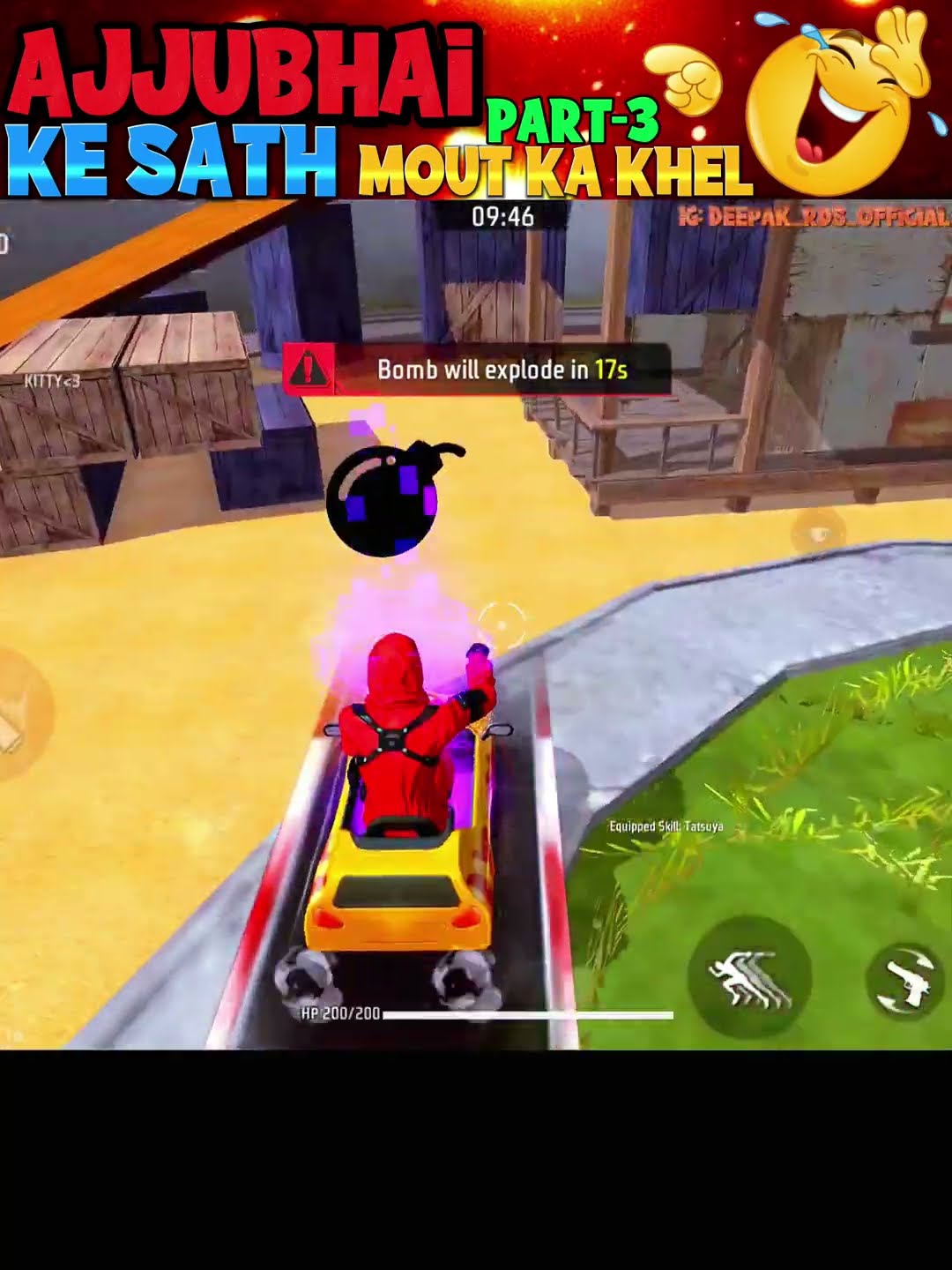 ajjubhai ke sath mout ka khel 😂| [part-3] | #shorts #deepakrds #funny #freefire #freefirefunny – YouTube