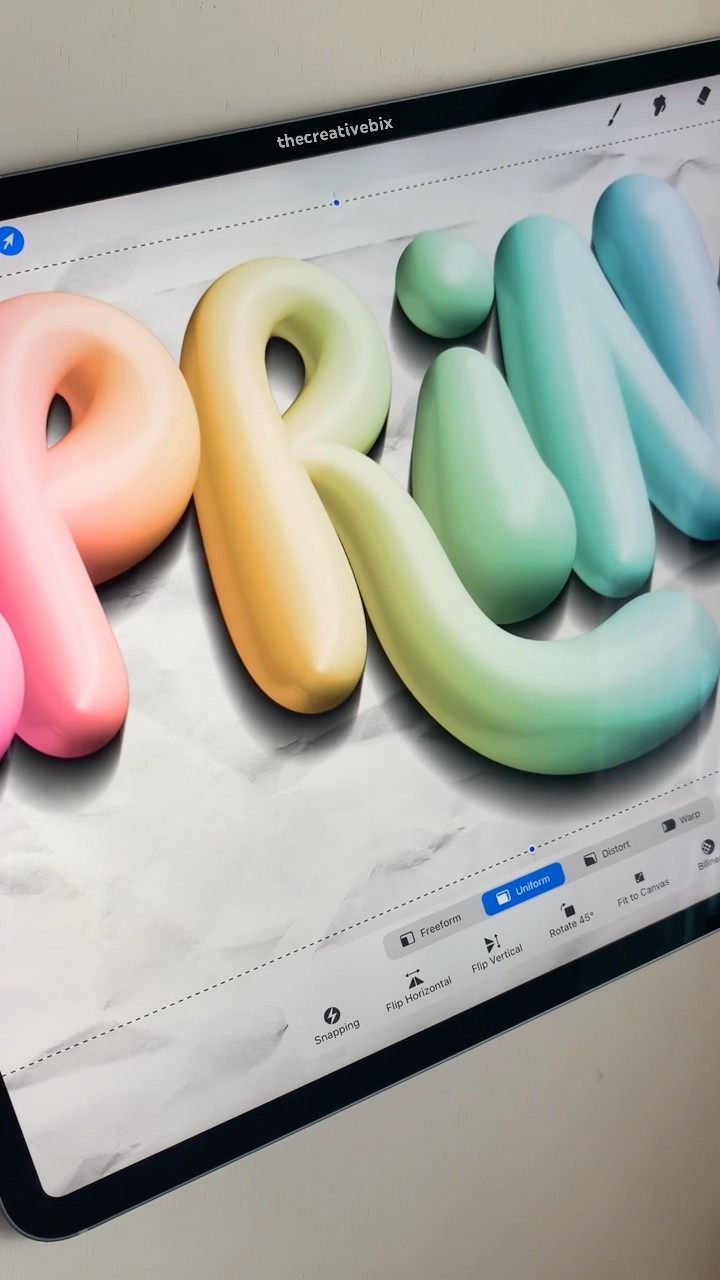 cute 3D lettering 🫶 #digitalart #shorts #cute #spring #drawing #colors #aesthetic #procreate #love – YouTube