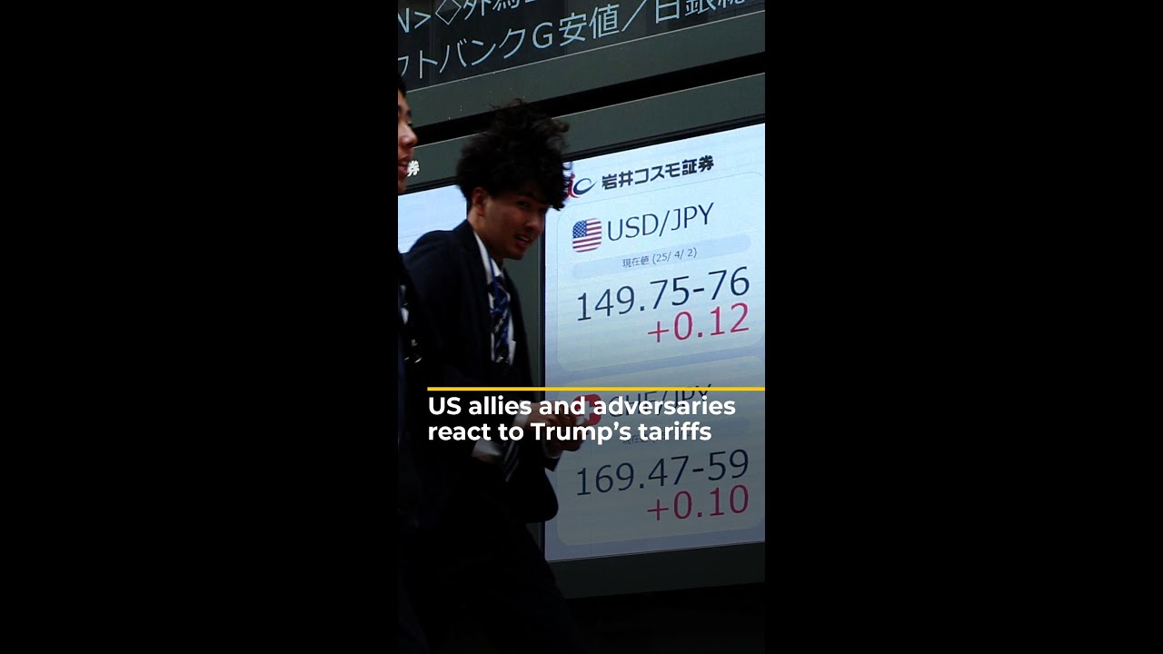 US allies and adversaries react to Trump’s tariffs | AJ #shorts – YouTube