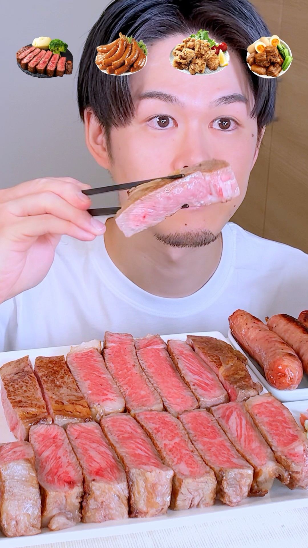 ⁡Mukbang ASMR  黒毛和牛ステーキ Wagyu Steak #mukbang #asmr #food #shorts – YouTube