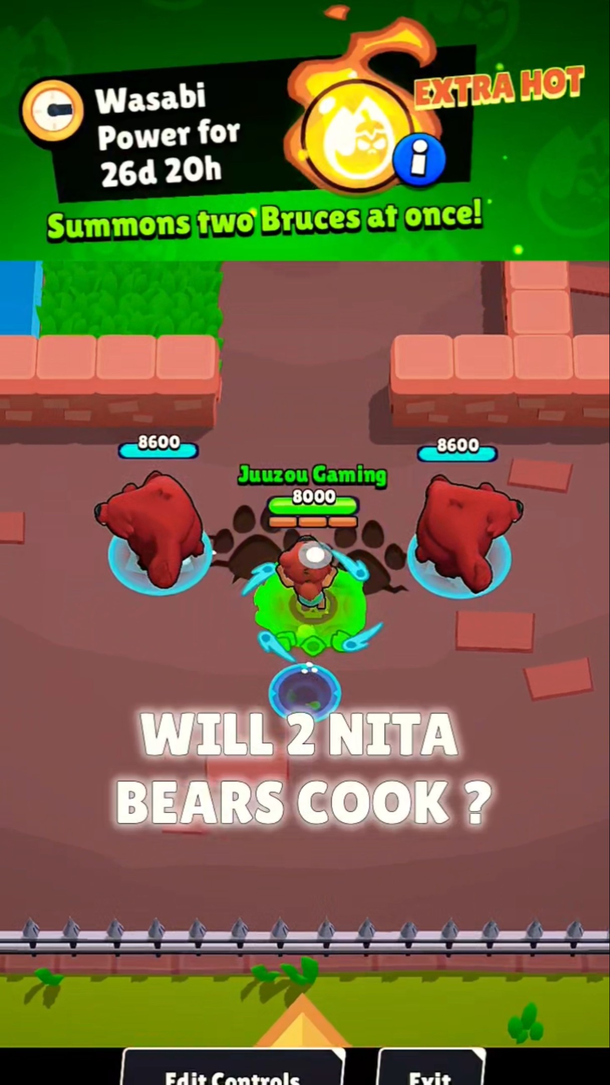 Nita's Wasabi Power 🐻🐻 #shorts #brawlstars – YouTube