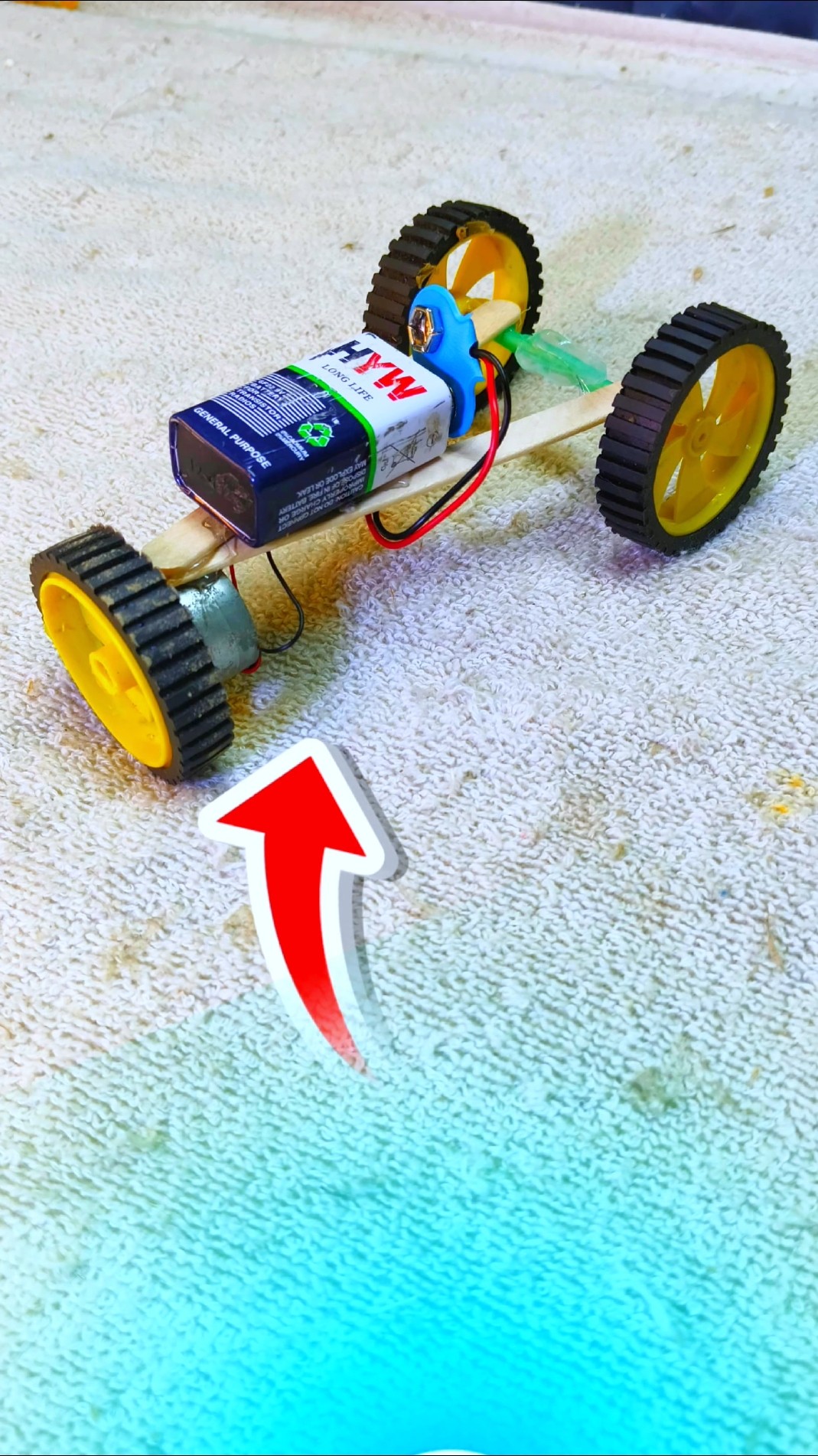 mini toy car || DC motor car || science project || #experiment #shorts – YouTube