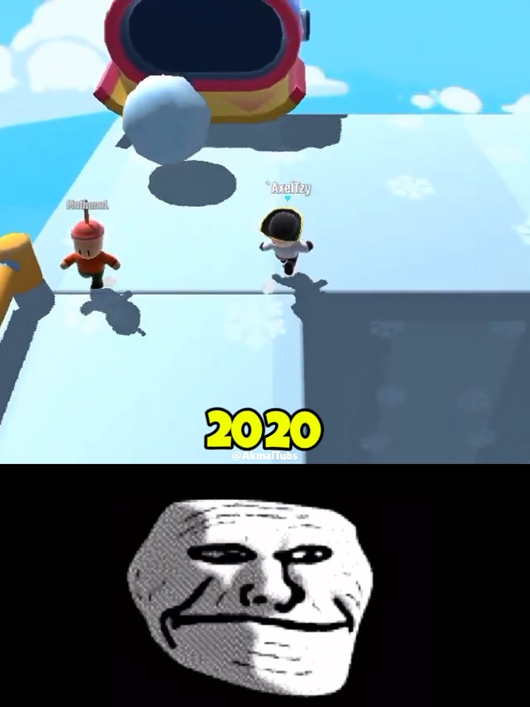 Stumble Guys 2025 vs 2020 Old Icy Heights 🥹 #shorts #stumbleguys – YouTube