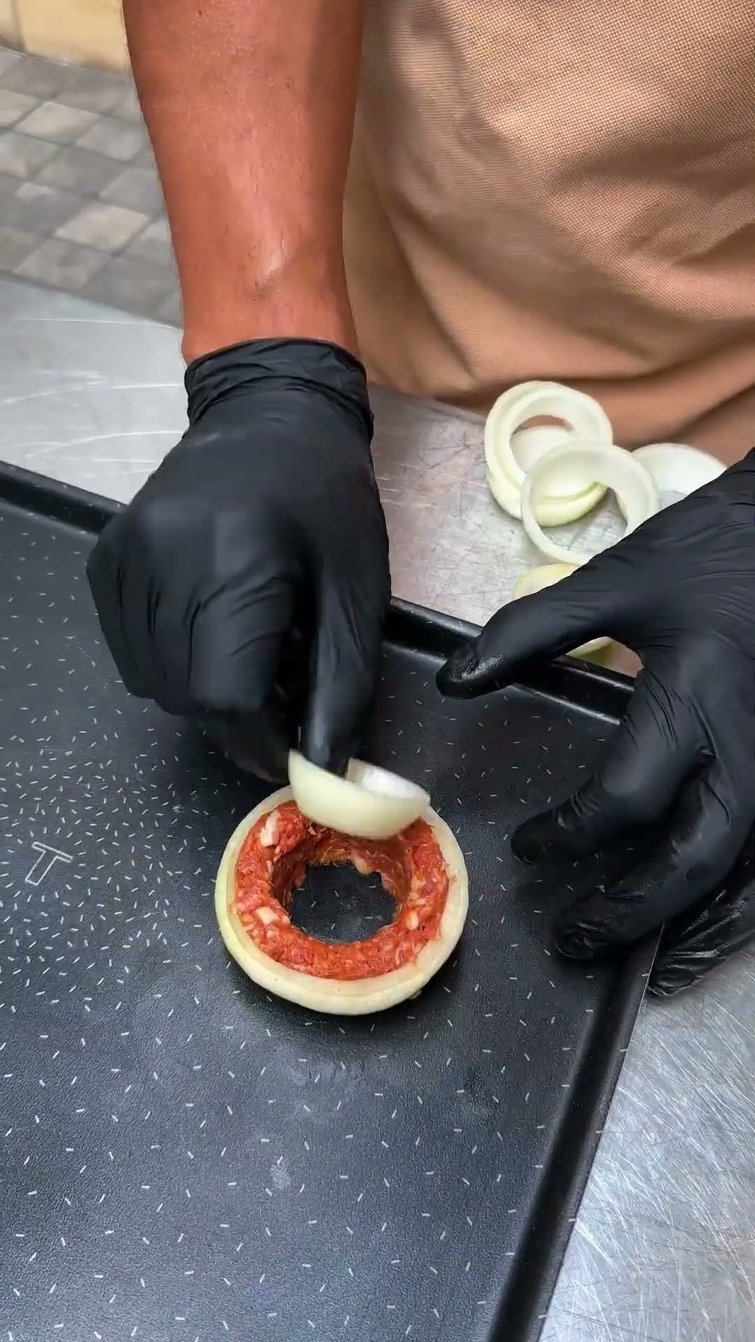 Chorizo Onion Rings #Shorts – YouTube