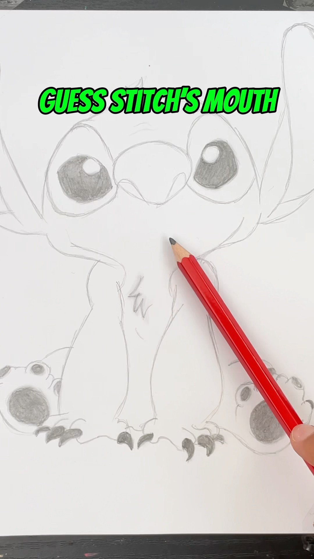 Guess stitch’s mouth #stitch #angel #lilo #art #drawing #shorts – YouTube
