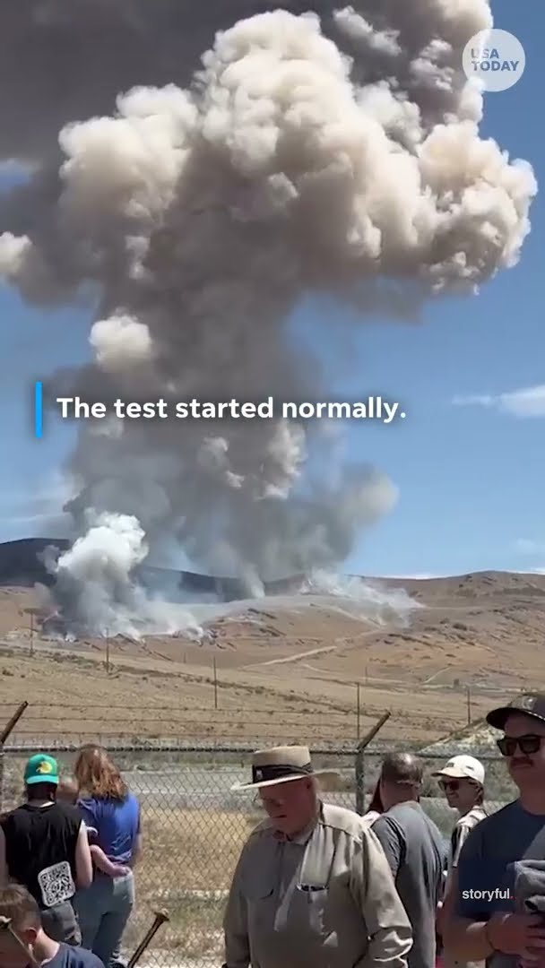 Rocket motor explodes during NASA test #Shorts – YouTube