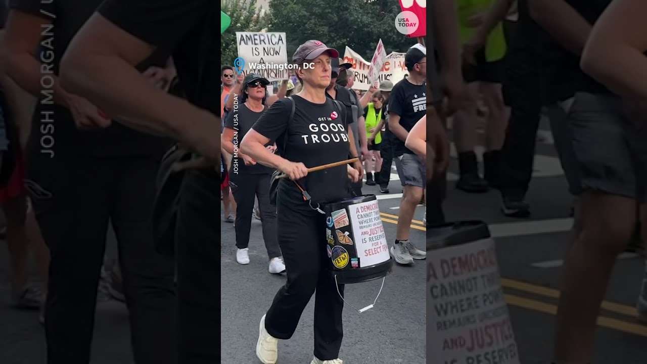 'Good Trouble' protests honor John Lewis, oppose Trump policies #Shorts – YouTube
