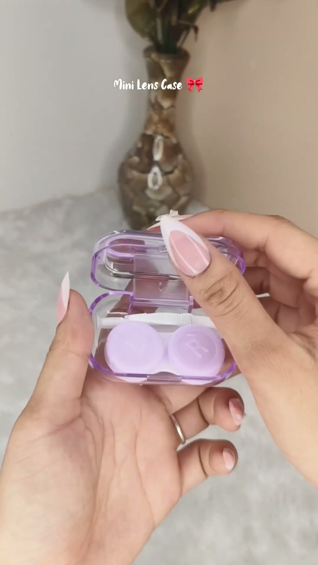 Cutest Mini Eye Lens Case With Mirror 🎀🌷 #shorts #youtubeshorts #cute #trending #shortsfeed #review – YouTube