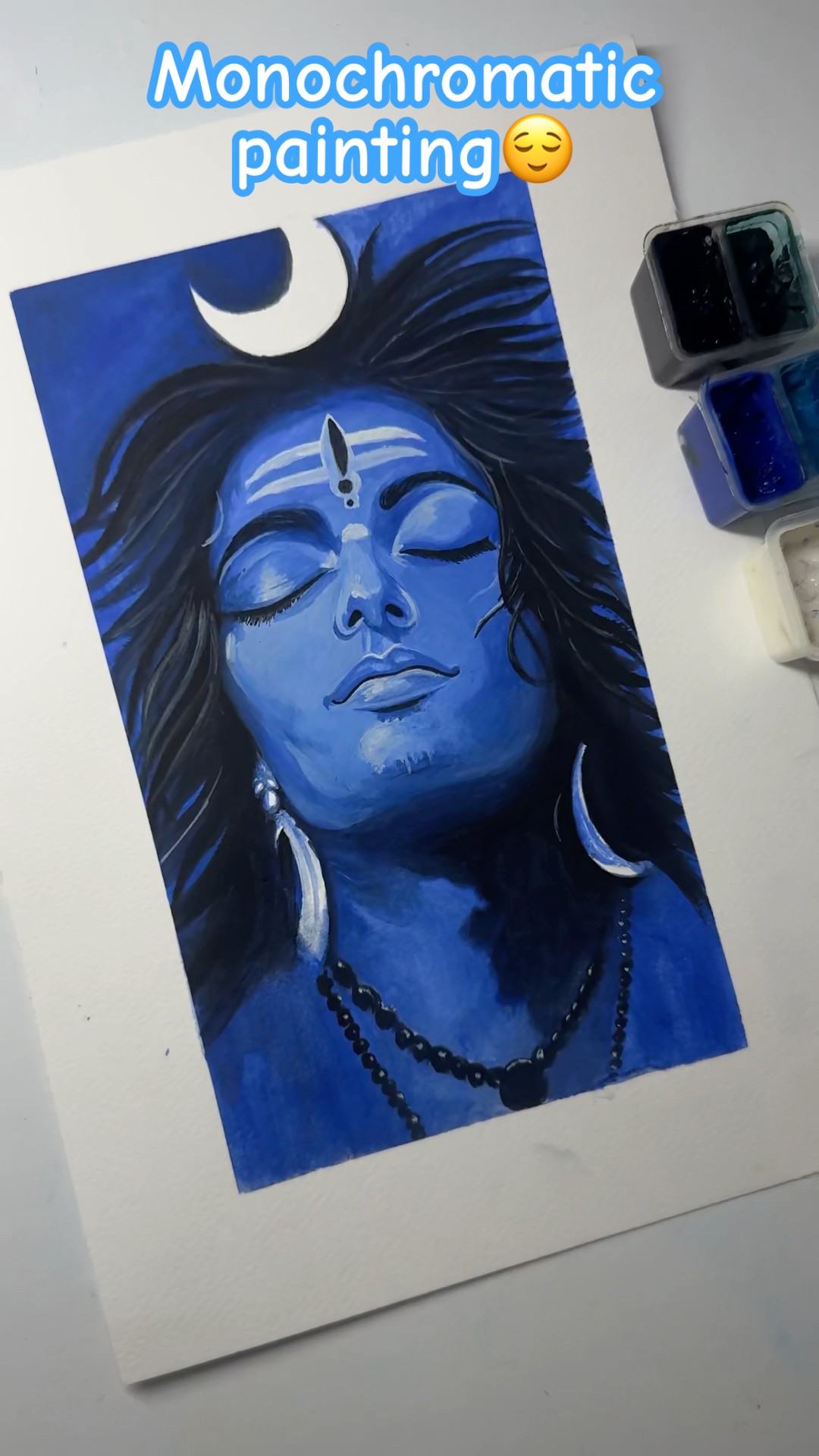 Monochromatic painting🥰 #art #drawing #painting #shorts – YouTube