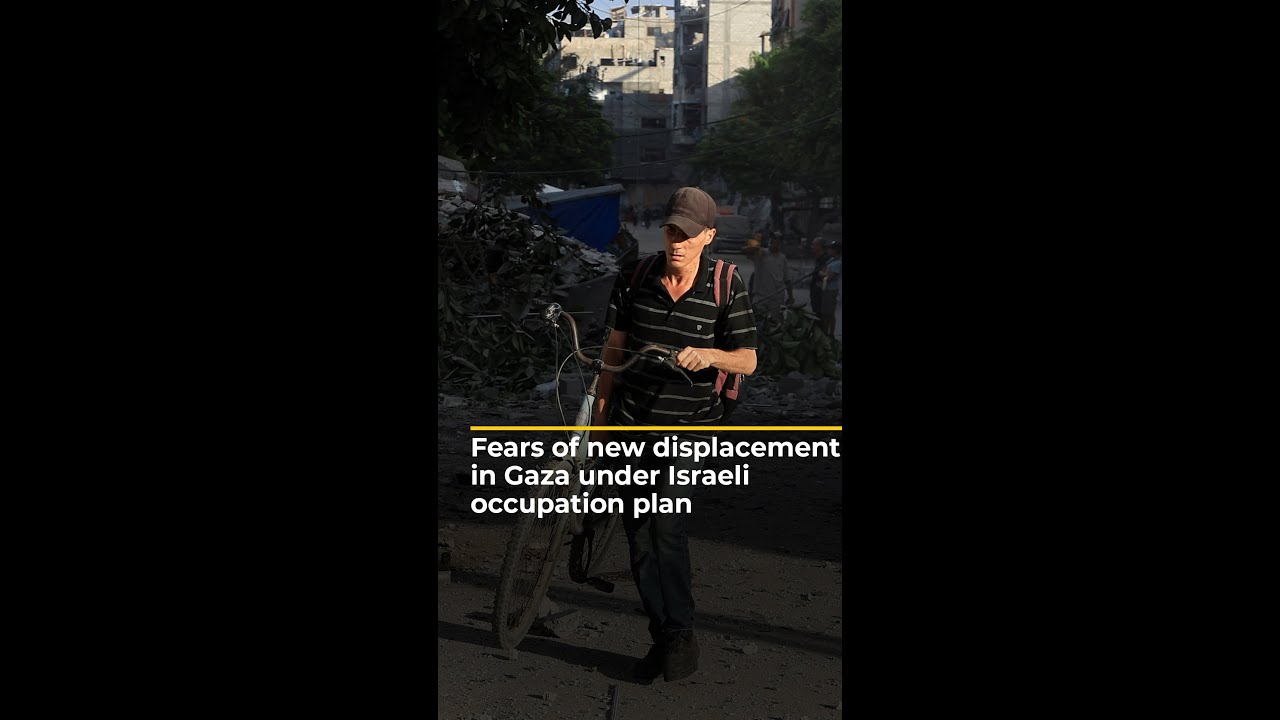 Shock and fear in Gaza after Israel announces occupation plan | AJ #shorts – YouTube