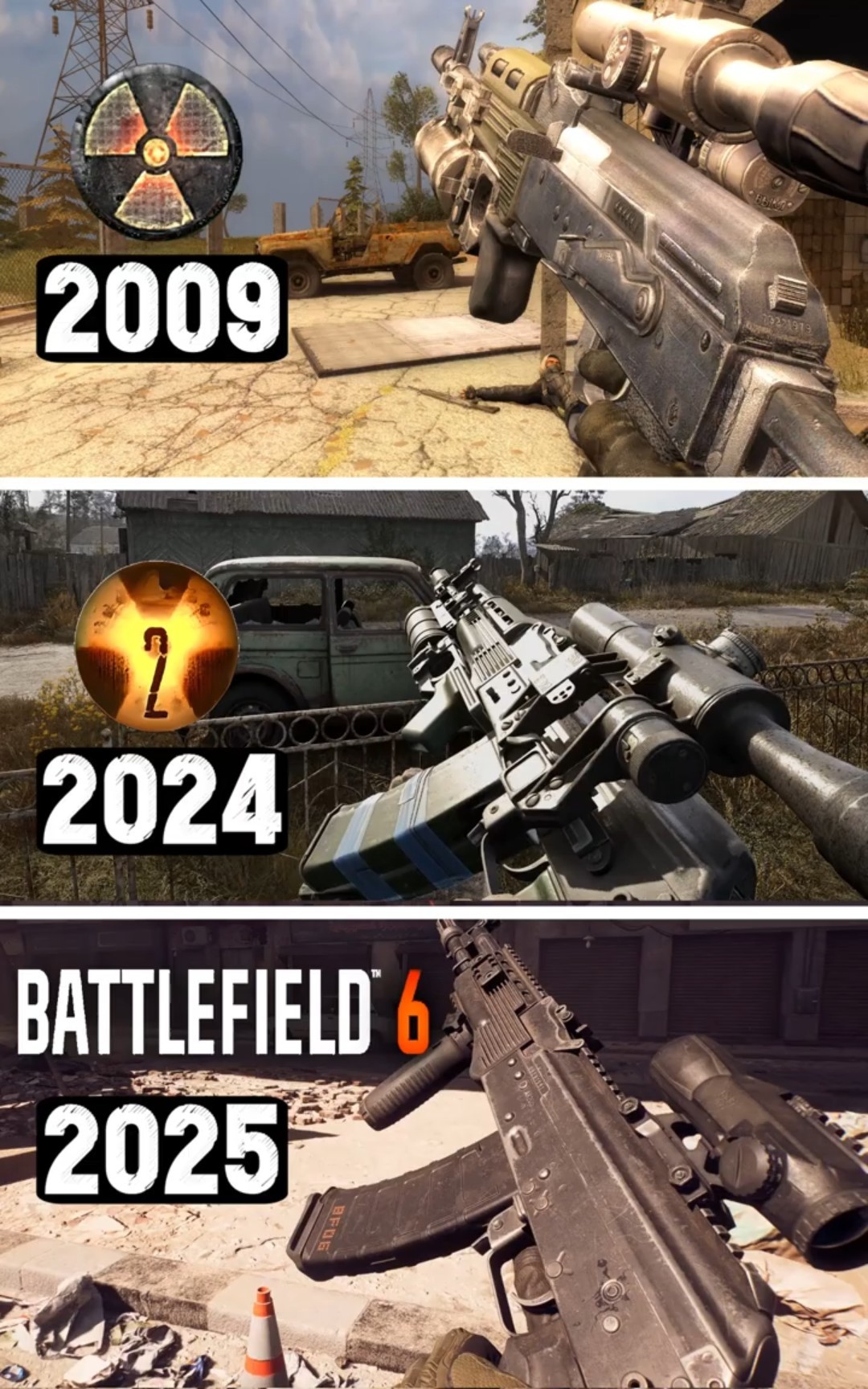 ☢️ AK in STALKER vs Battlefield 6 (Physics at the end) #Shorts #Stalker2 #games #battlefield6 – YouTube