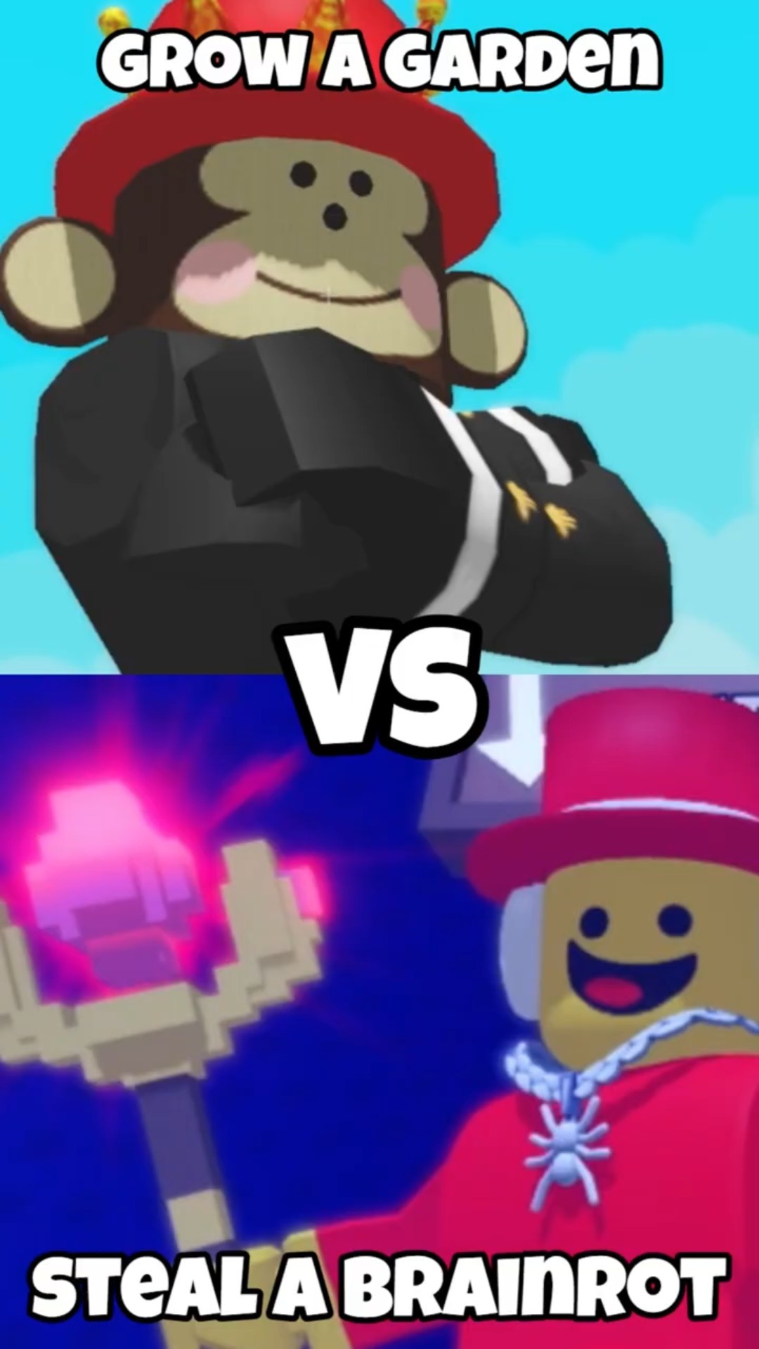 Grow A Garden vs Steal A Brainrot Admin War Event #roblox #shorts #growagarden #stealabrainrot – YouTube