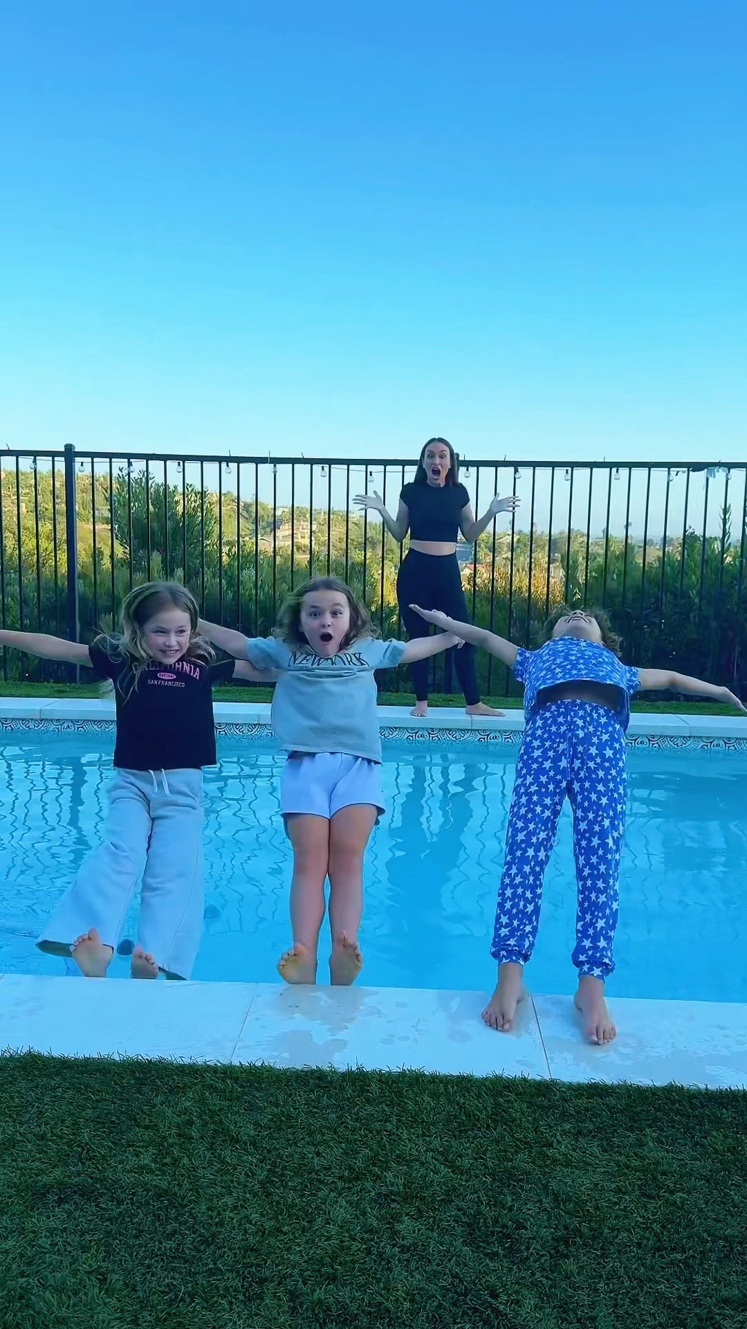 What Happens If You Jump In The Pool Fully Dressed? @citygirlgonemom #bossbabybrody #shorts – YouTube