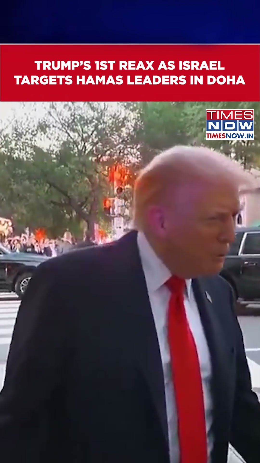 Trump’s First Reaction On Israel’s Attack on Hamas Leaders In Qatar #shorts – YouTube