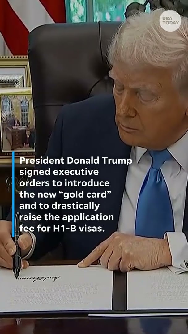 Trump offers $1M gold card #Shorts – YouTube