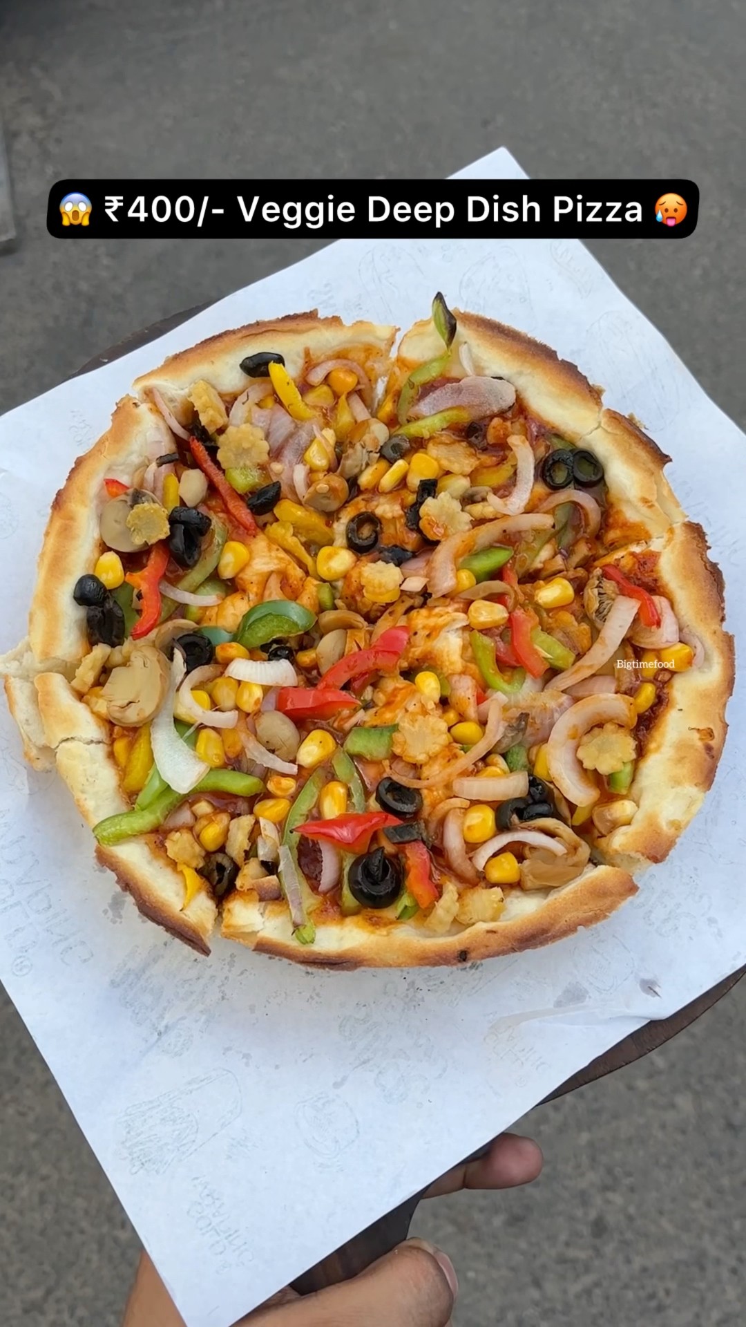 😱 ₹400/- Veggie Deep Dish Pizza 😍 #shorts #viralvideo #trending #youtubeshorts #shortvideo #short – YouTube