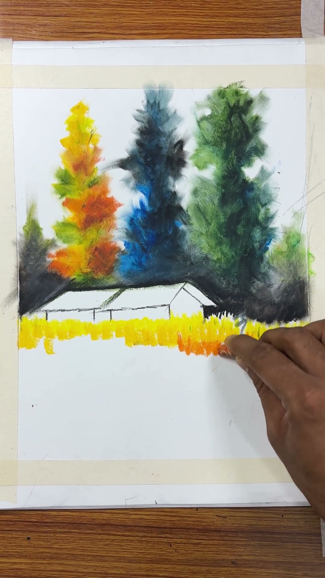Oil pastel painting #shots #shorts #themohiart #oilpastel #shortsfeed – YouTube