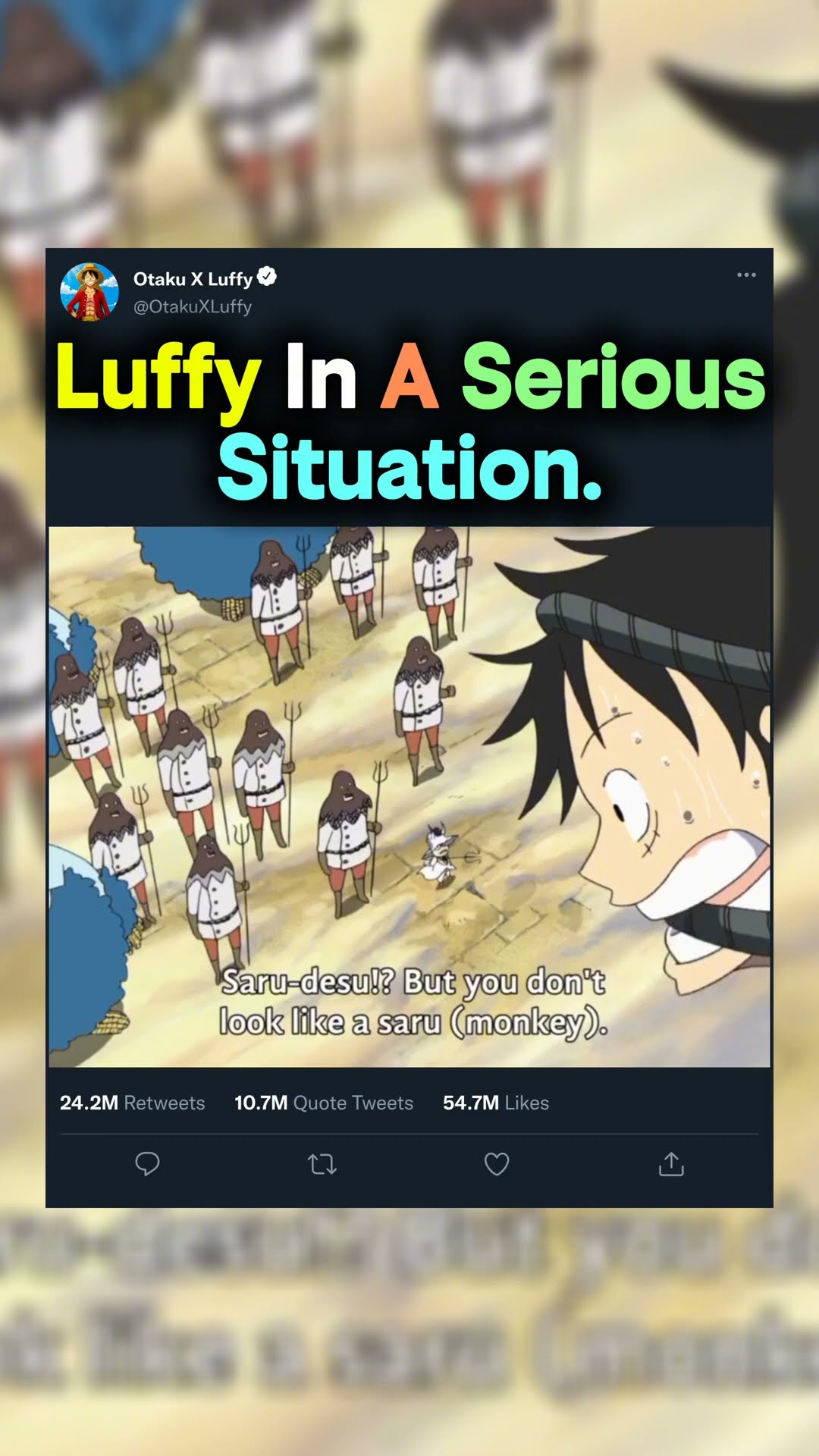 Luffy In A Serious Situation #shorts #onepiece #luffy – YouTube