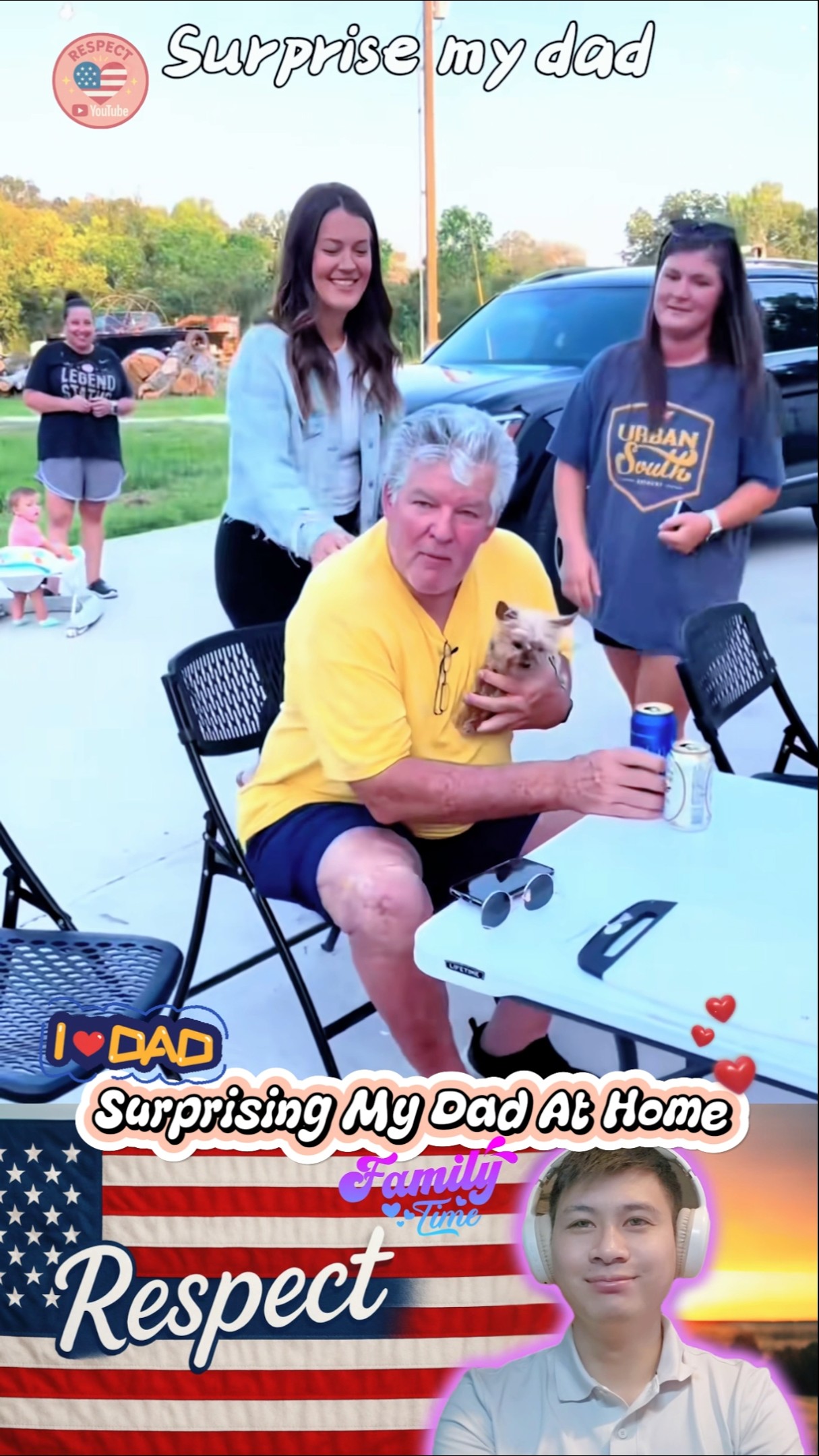 Surprising My Dad at Home ❤️🥰 #shorts #surprise #reunion #dad #father #daughter #love #family #fyp – YouTube