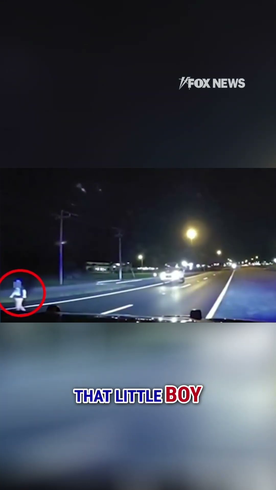 WATCH: Toddler runs down dark highway in HEART-STOPPING moment #shorts – YouTube