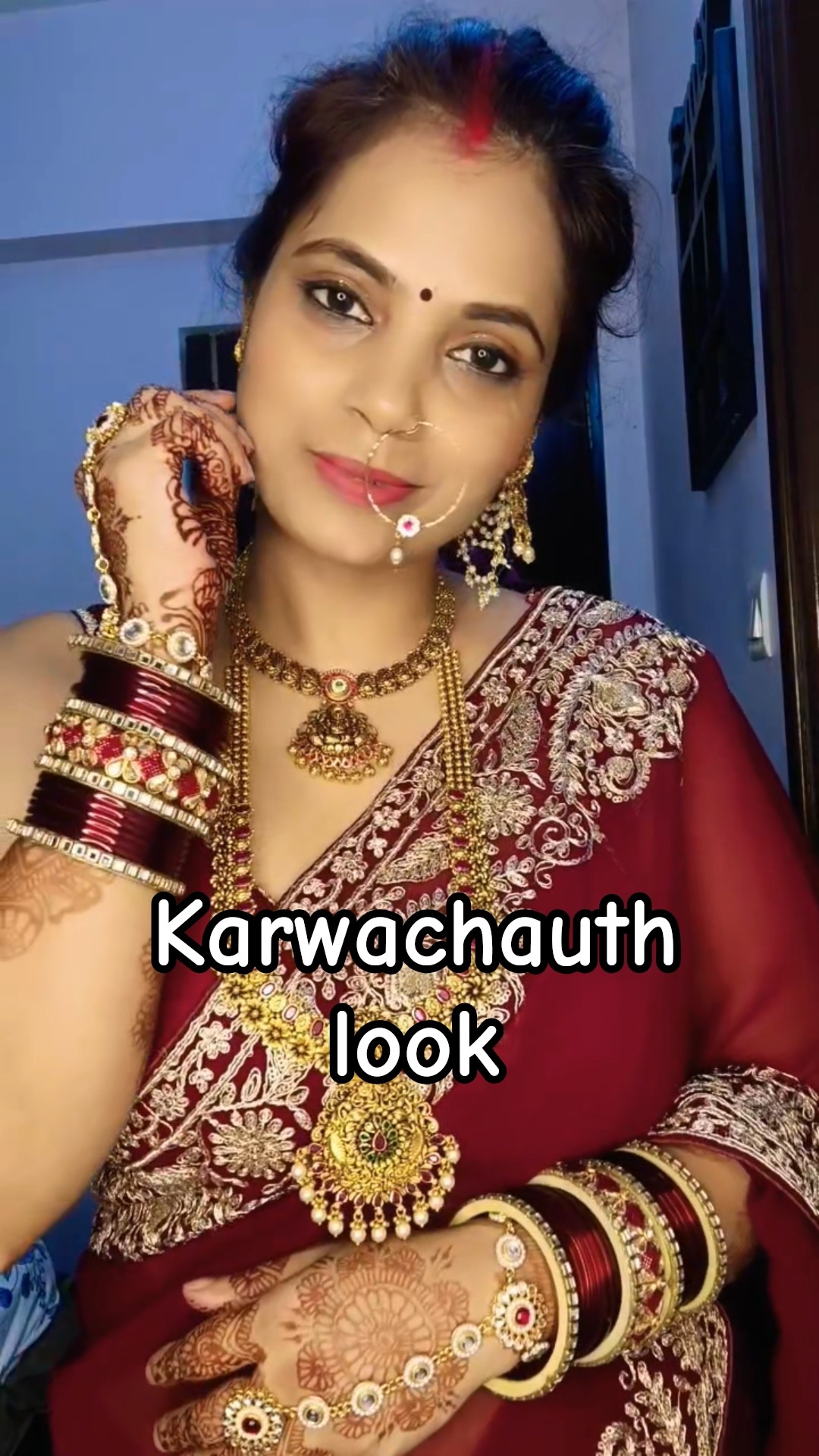 Karwachauth look | karwachauth #karwachauth #karwachauthspecial #karwachauth2025 #shorts – YouTube